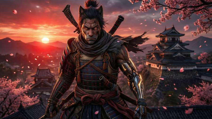 Ulv ved Ashina Slot — Sekiro shadows die twice GIF Wallpapers