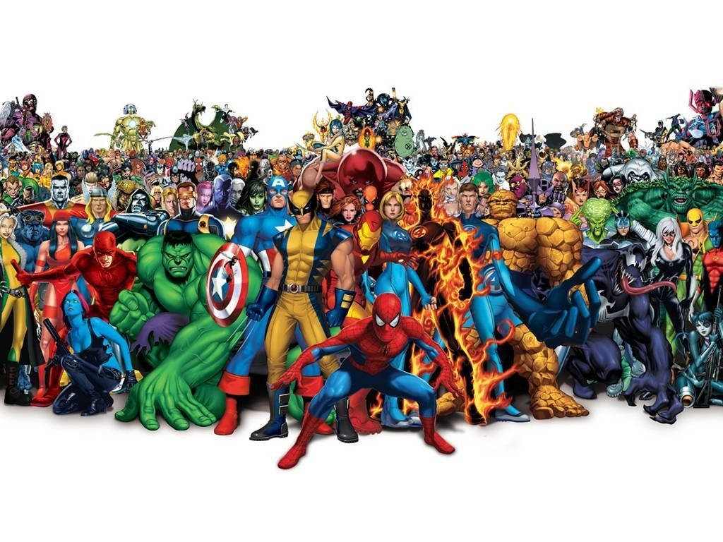 1. Frigør kraften fra Marvel Comics Wallpapers