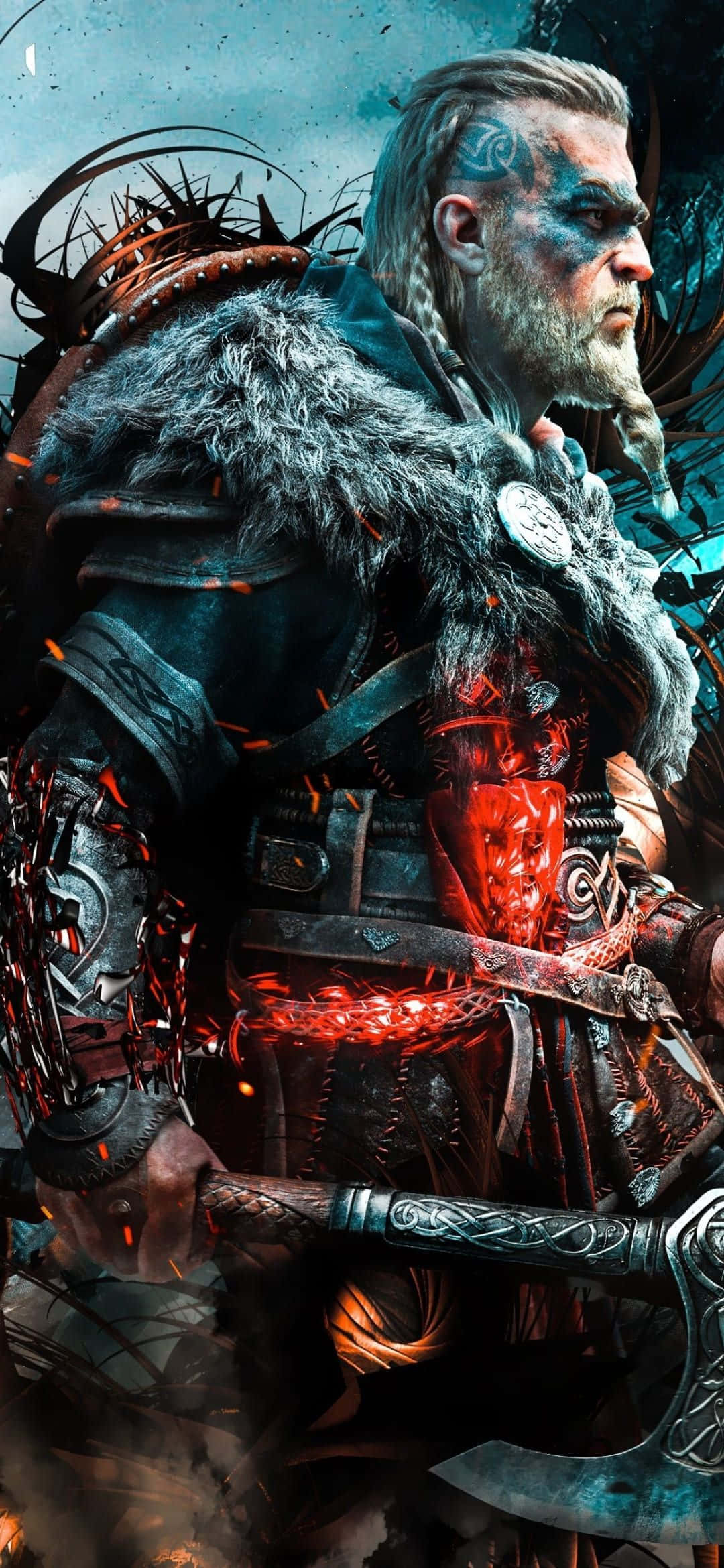 1080x2340 4K Assassin's Creed Valhalla Wallpapers