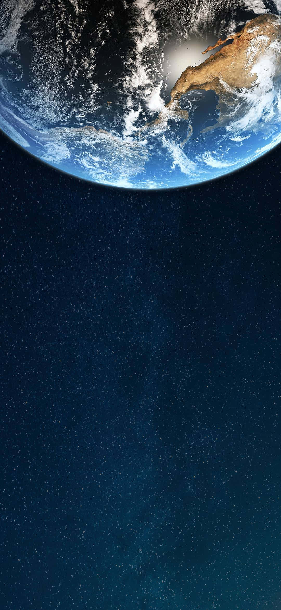 1080x2340 4K Halv Jord Rum Baggrund Wallpapers