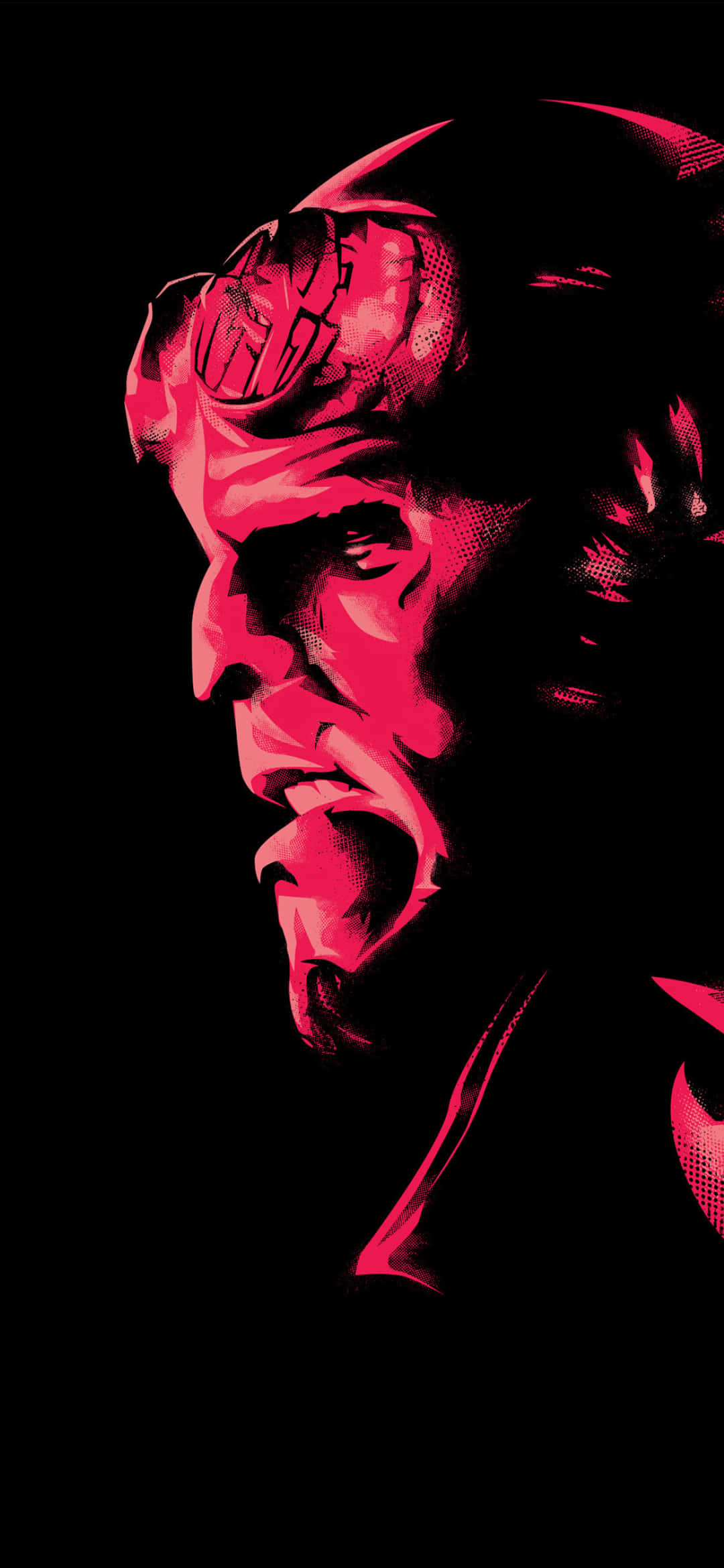 1080x2340 4K Hellboy Rød Illustration Kunst Wallpapers