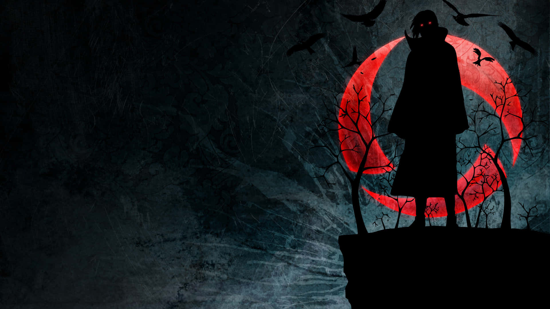 1920x1080 Anime Itachi Uchiha Silhuet Wallpapers