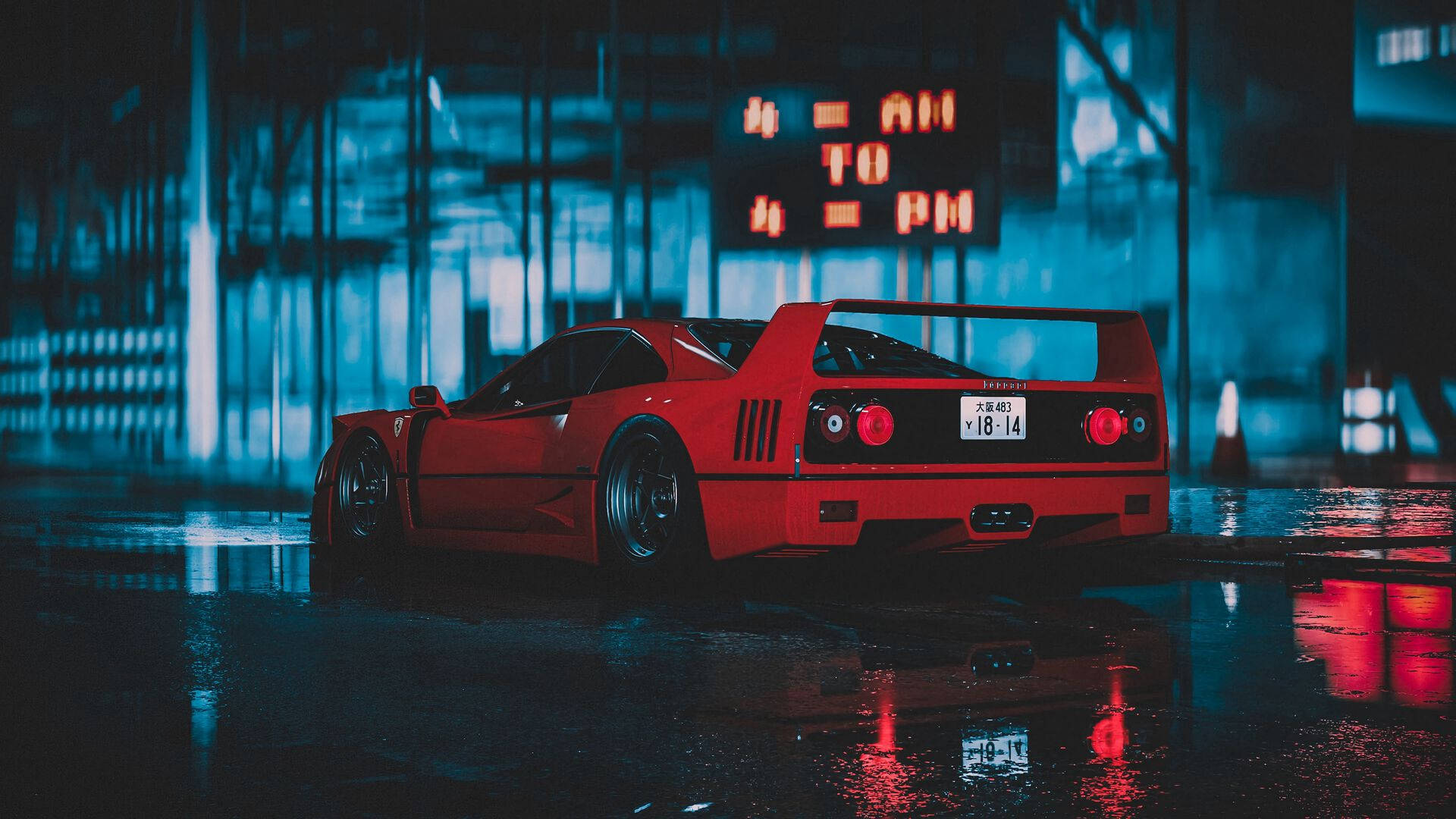 1920x1080 Ferrari F40 Bagfra Wallpapers