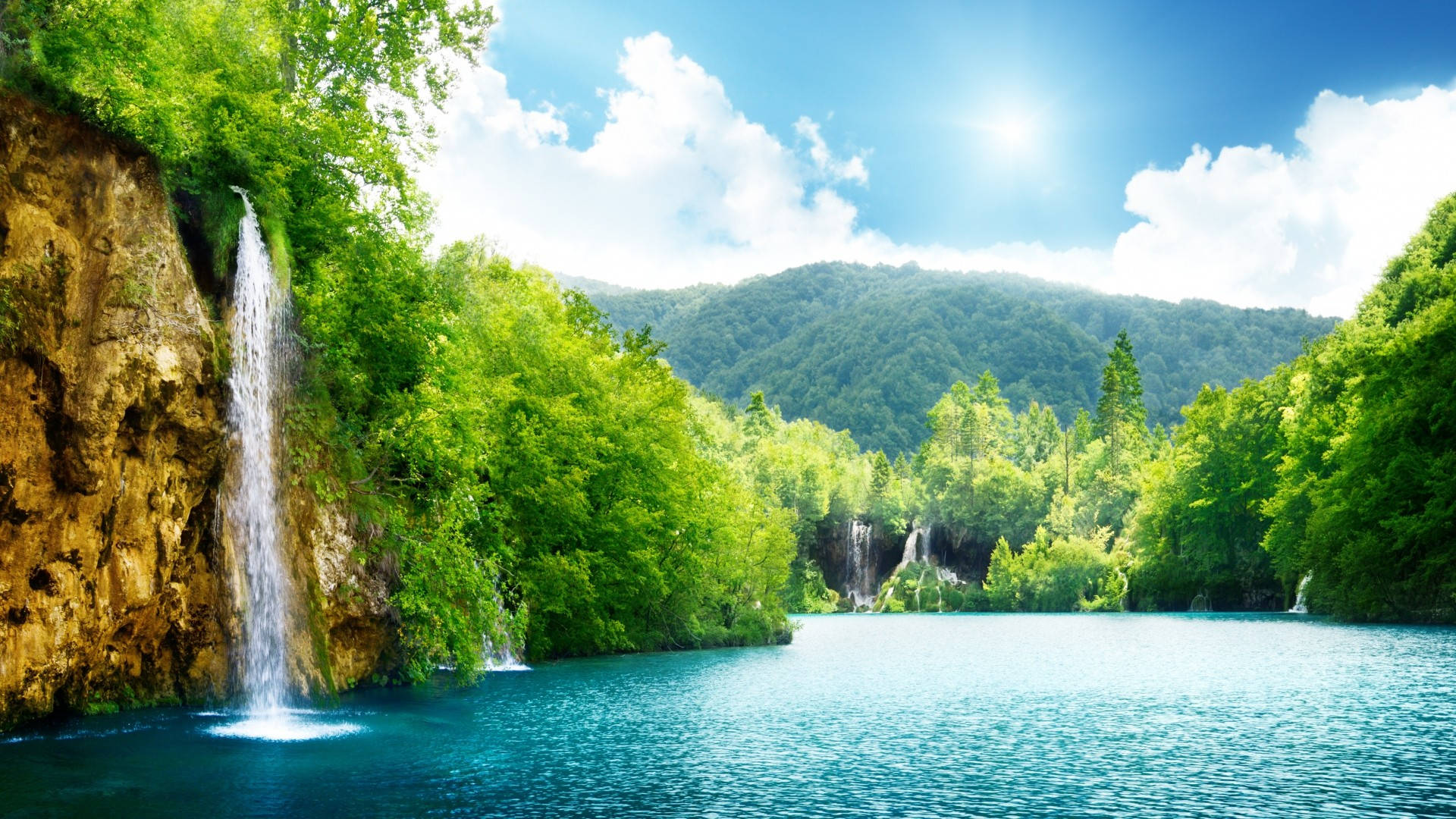 1920x1080 Fuld HD Natur Vandfald Og Flod — Natur Wallpapers