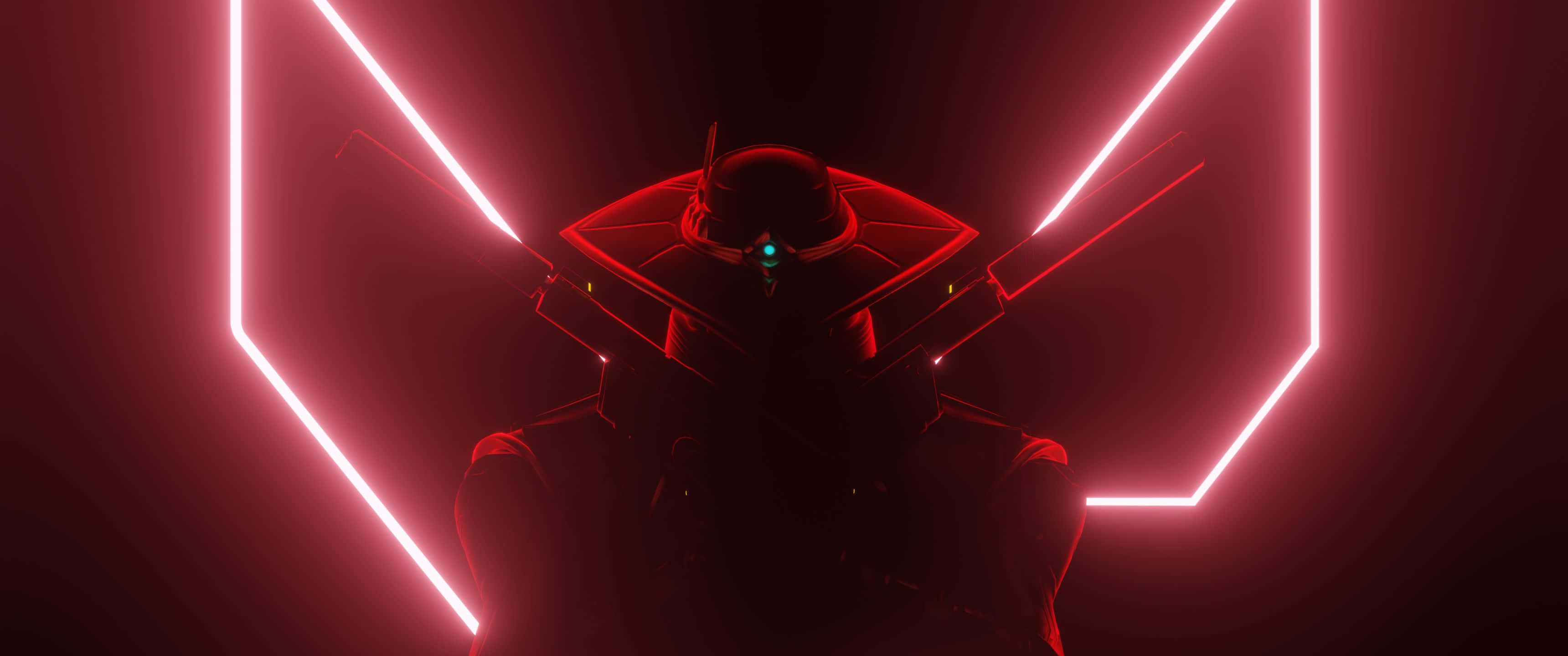 3440x1440p Valorant Cypher Rød Baggrund Wallpapers
