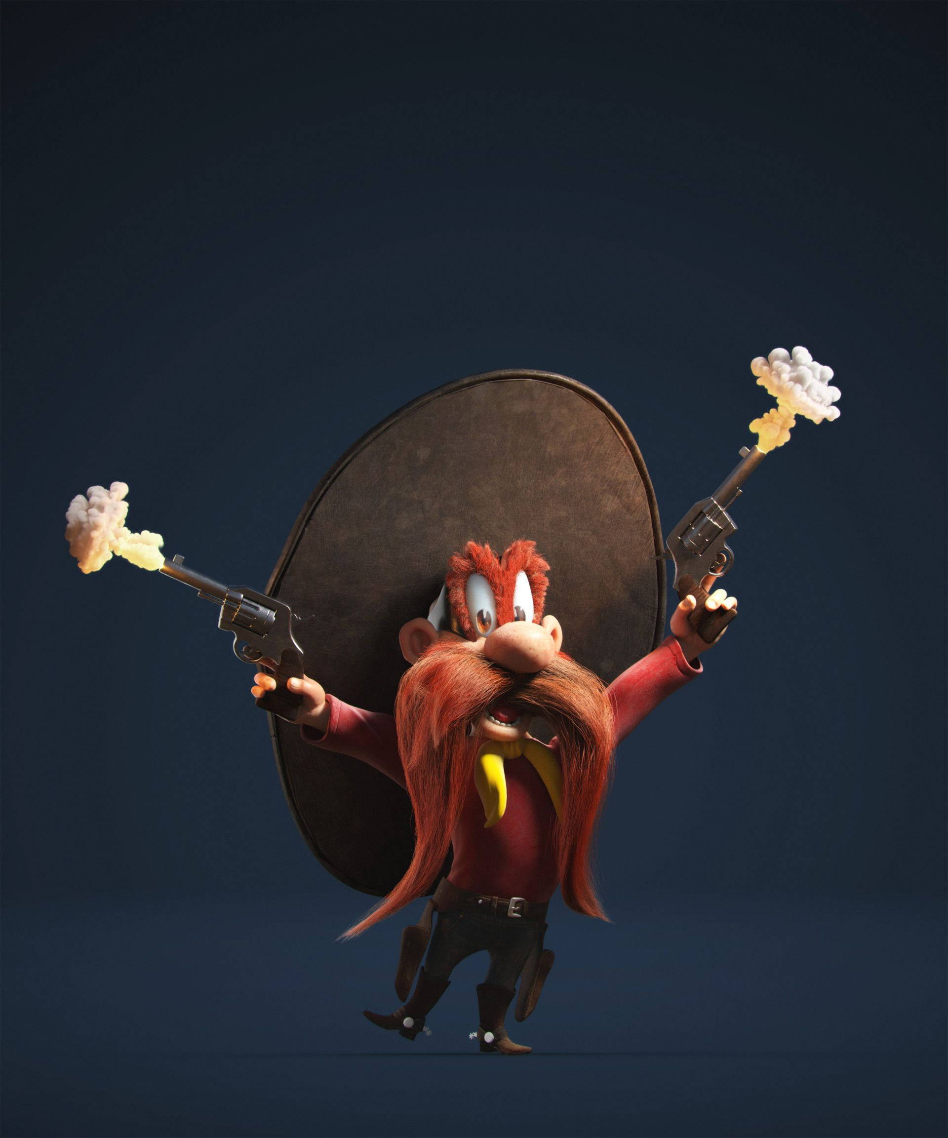 3D animationskunst Yosemite Sam Wallpapers