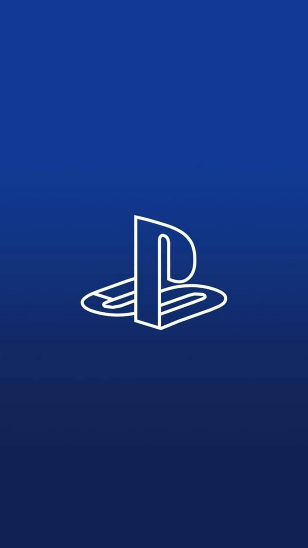 3D Blåt PS4-logo Wallpapers