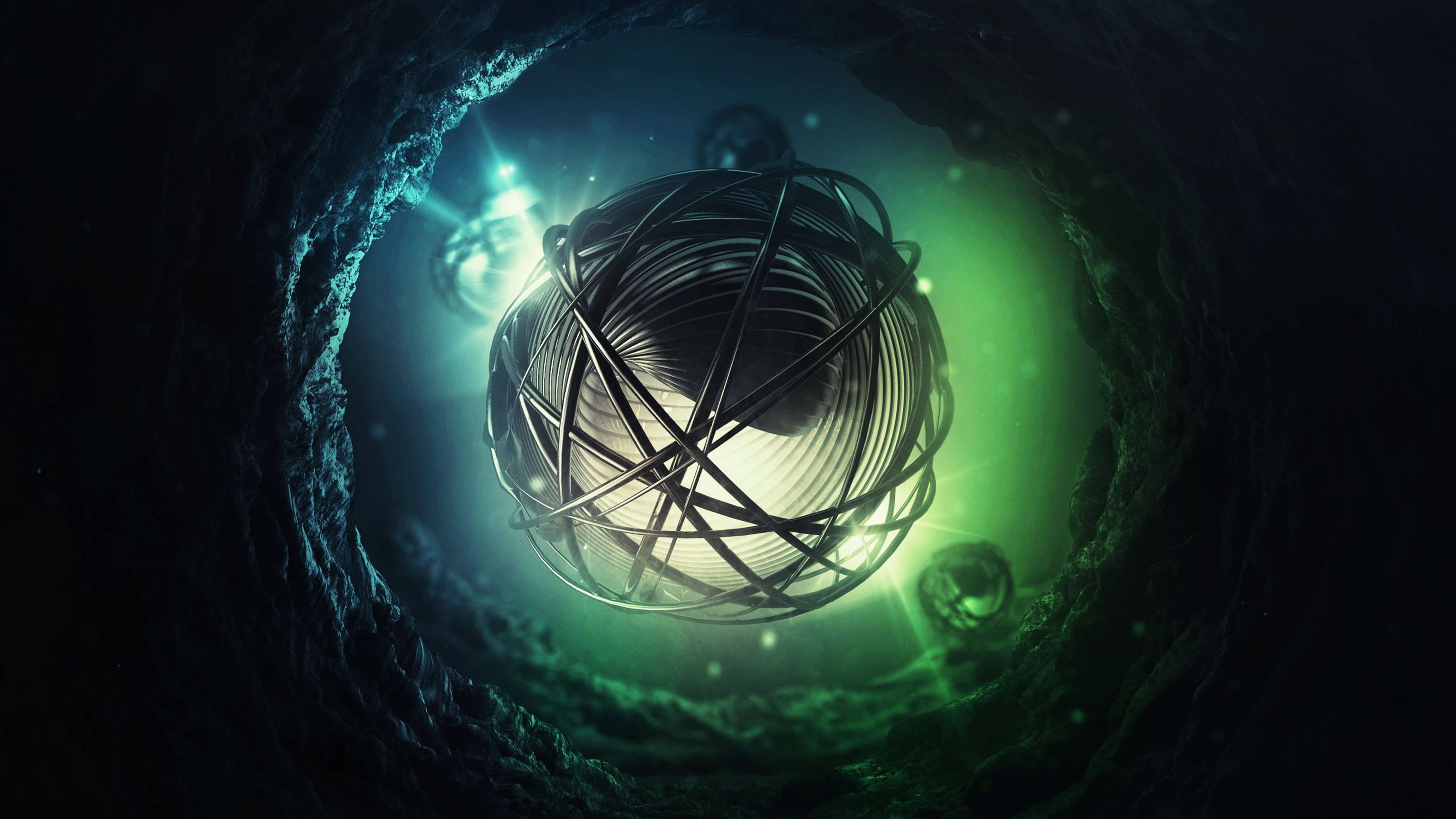 3D HD Abstrakt Kugle Snor Wallpapers
