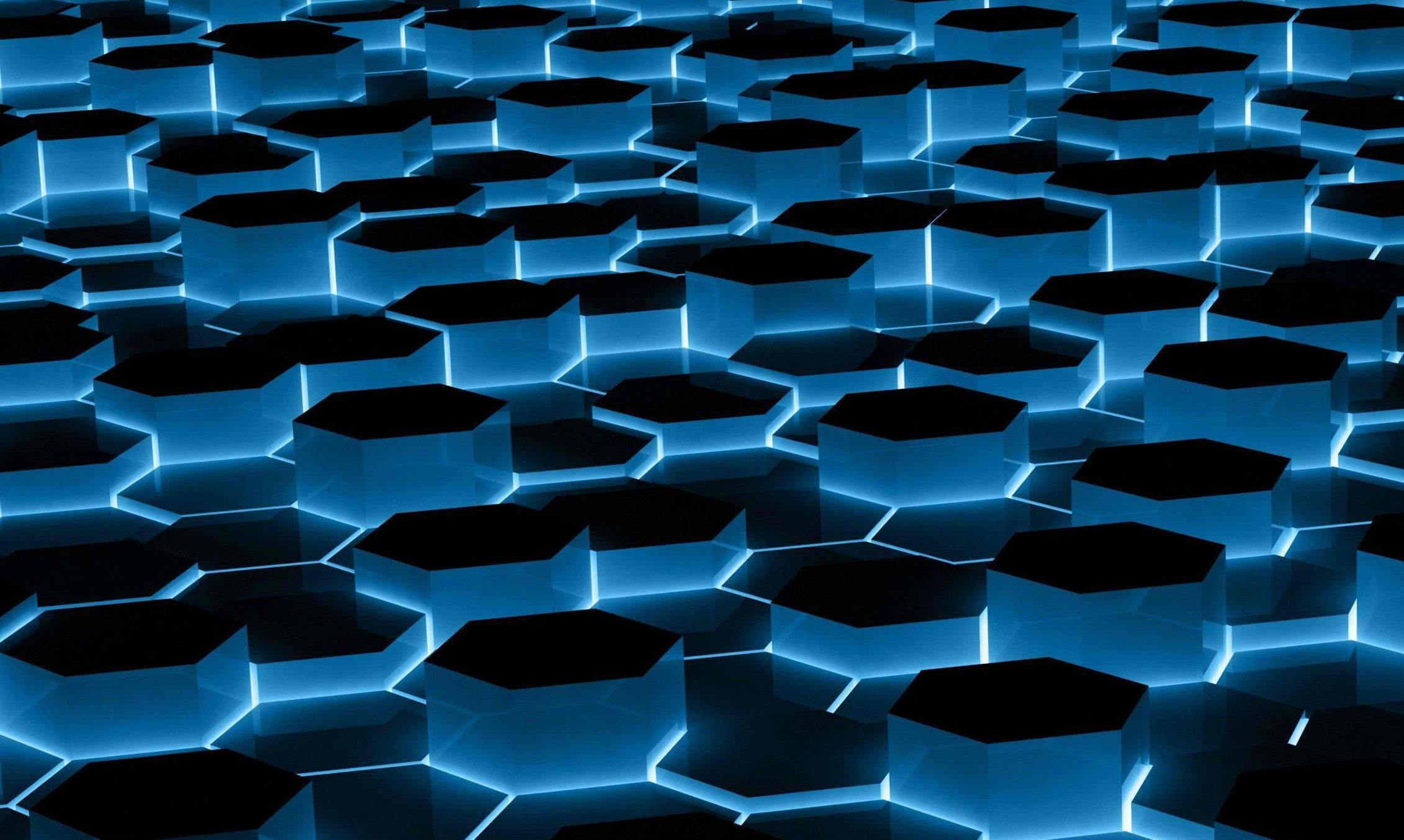 3D Hexagon Cool Mønster Wallpapers