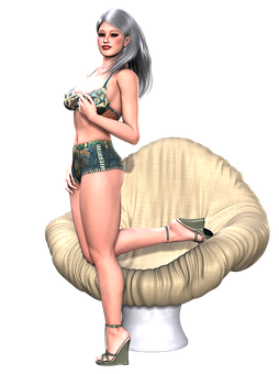 3D-renderet modemodel Wallpapers