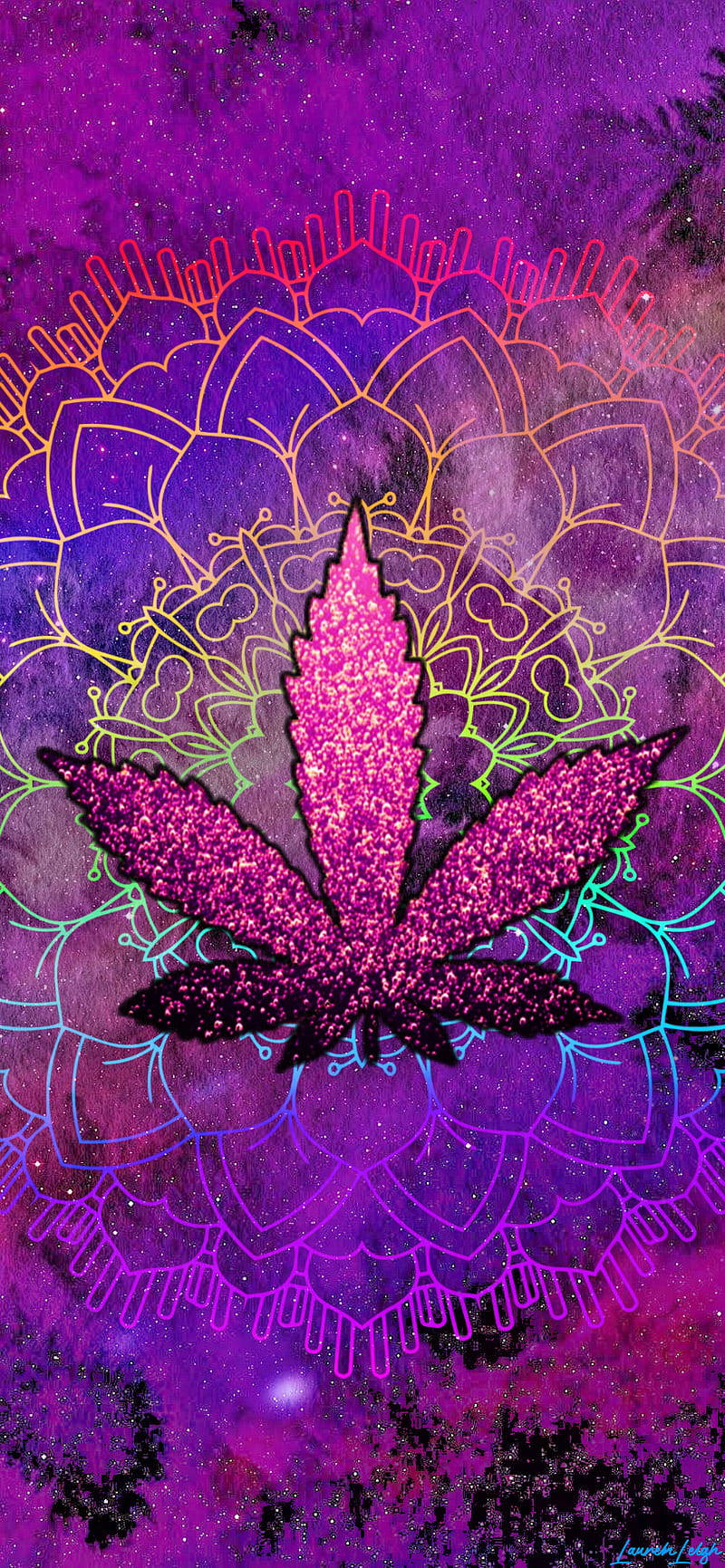420 Lilla Glitter Ukrudt Wallpapers