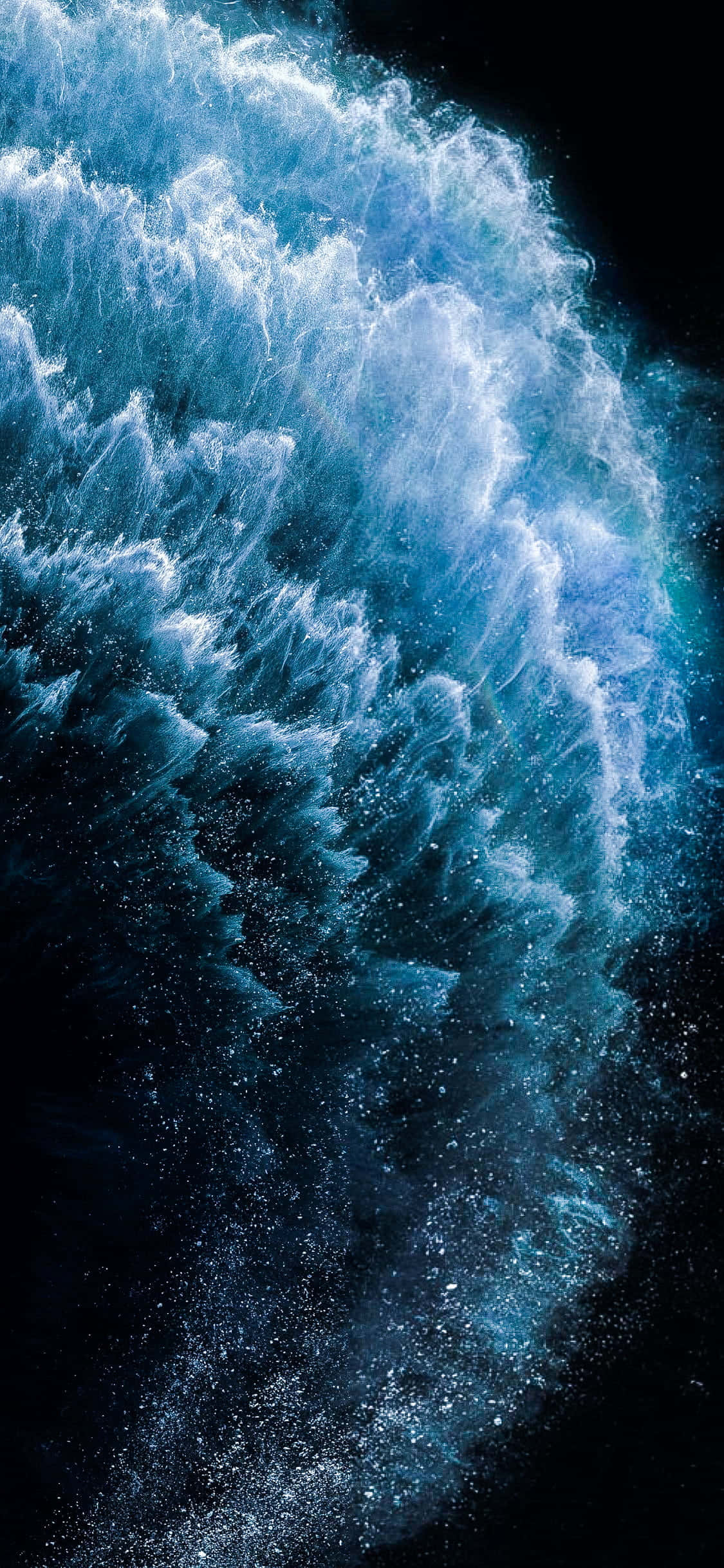 4K AMOLED Baggrund Brændende Bølger Tekstur Wallpapers