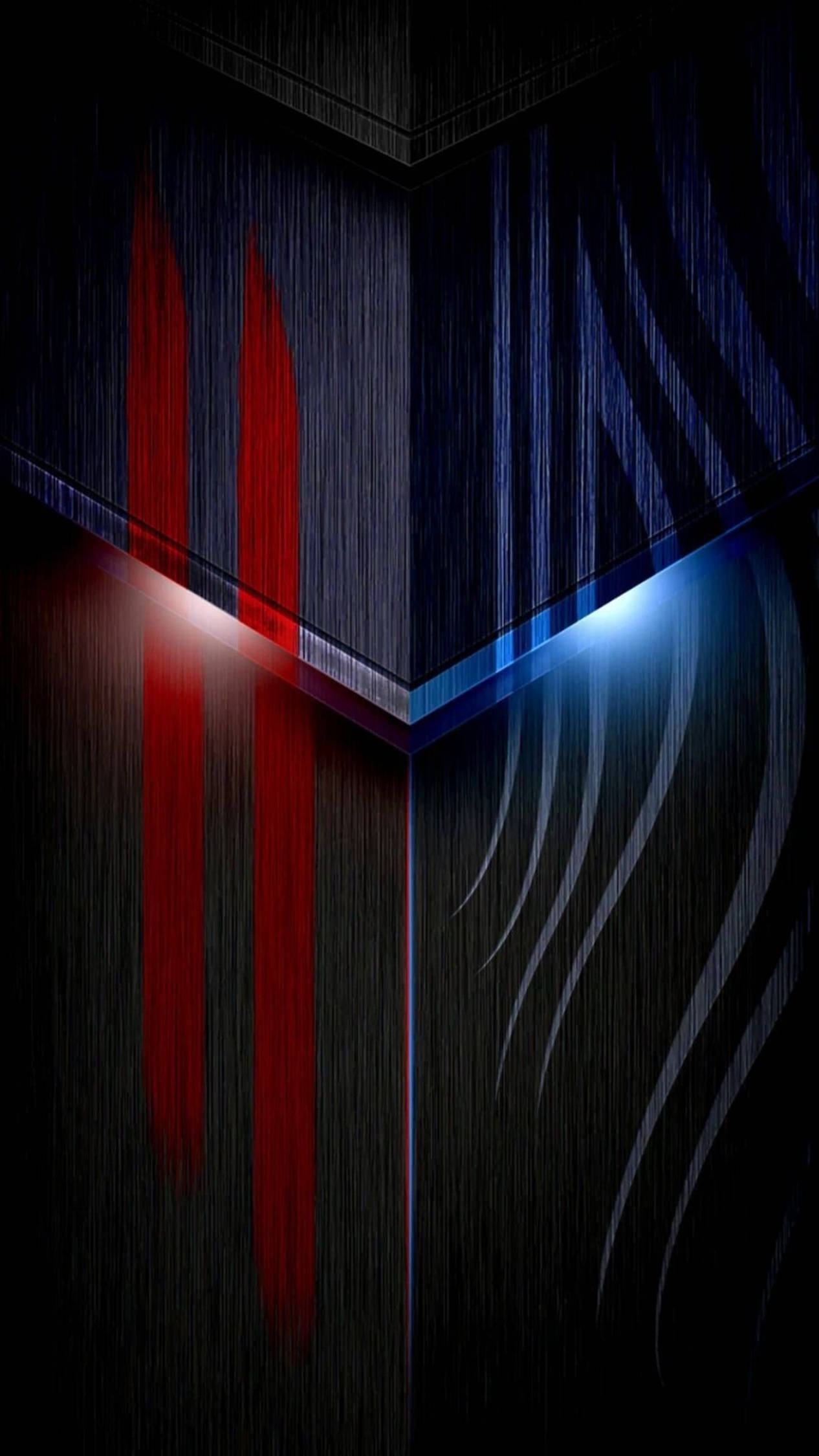 4K Android Blå Rød Abstrakt Wallpapers