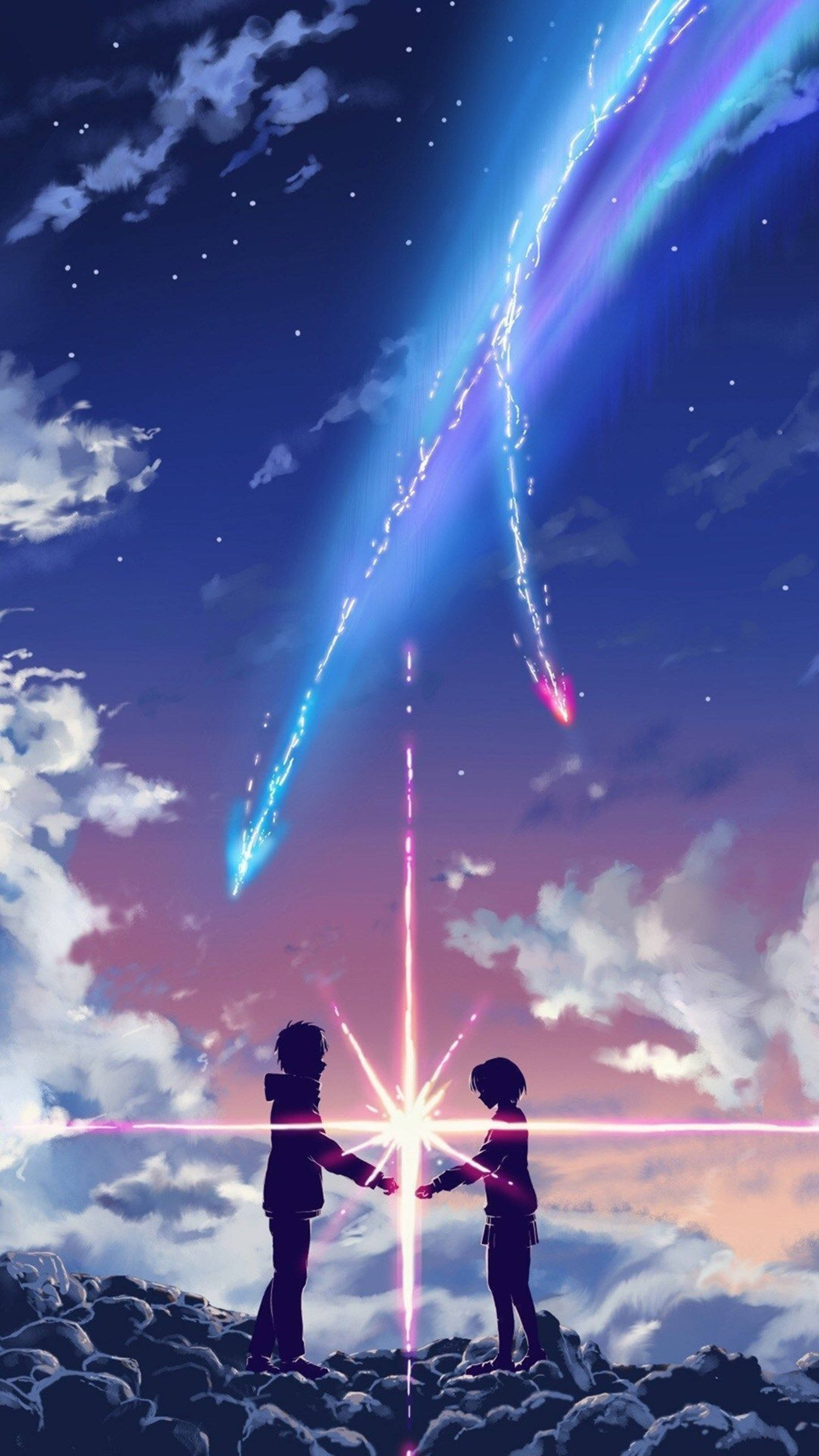 4K Anime iPhone Your Name Taki og Mitsuha Wallpapers
