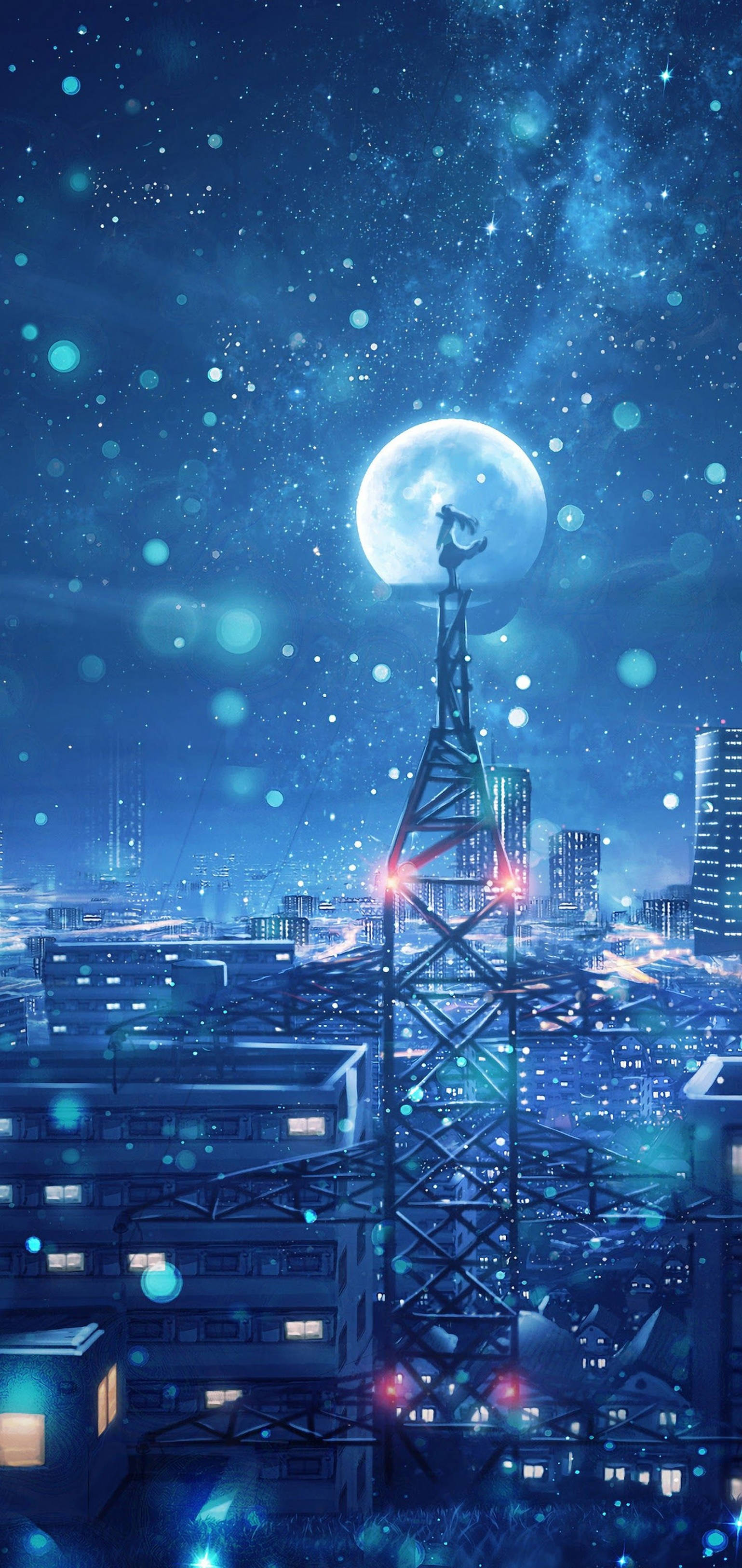 4K Anime iPhone Magisk Månenat Wallpapers