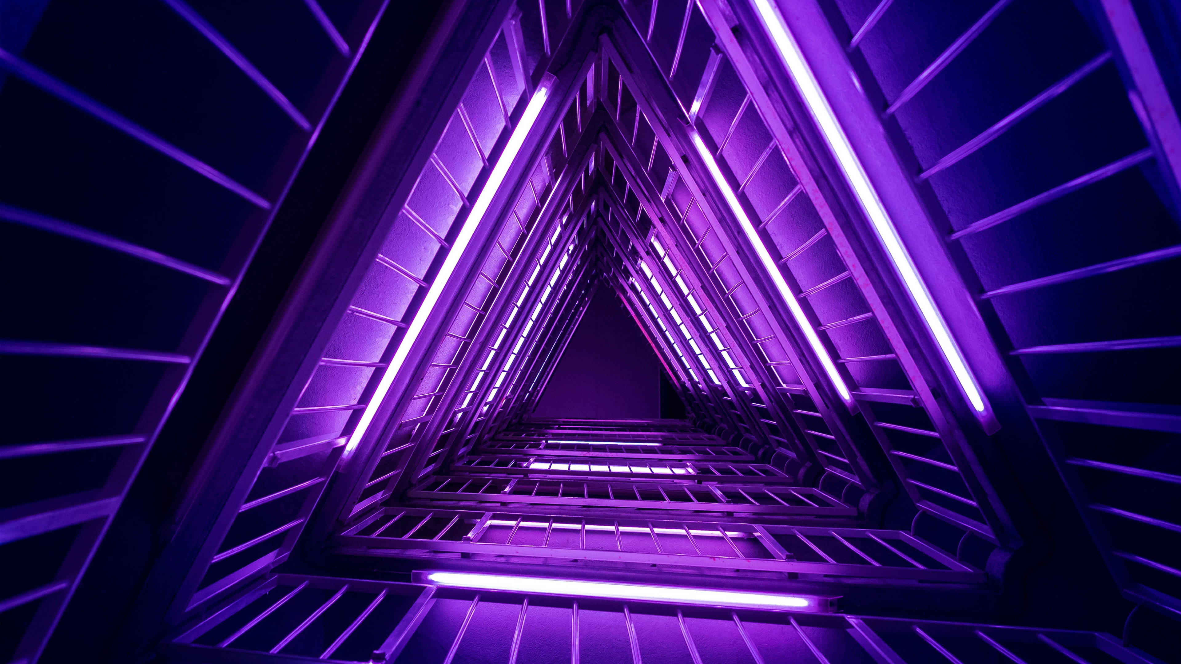 4K Arkitektur Trekant Tunnel Wallpapers