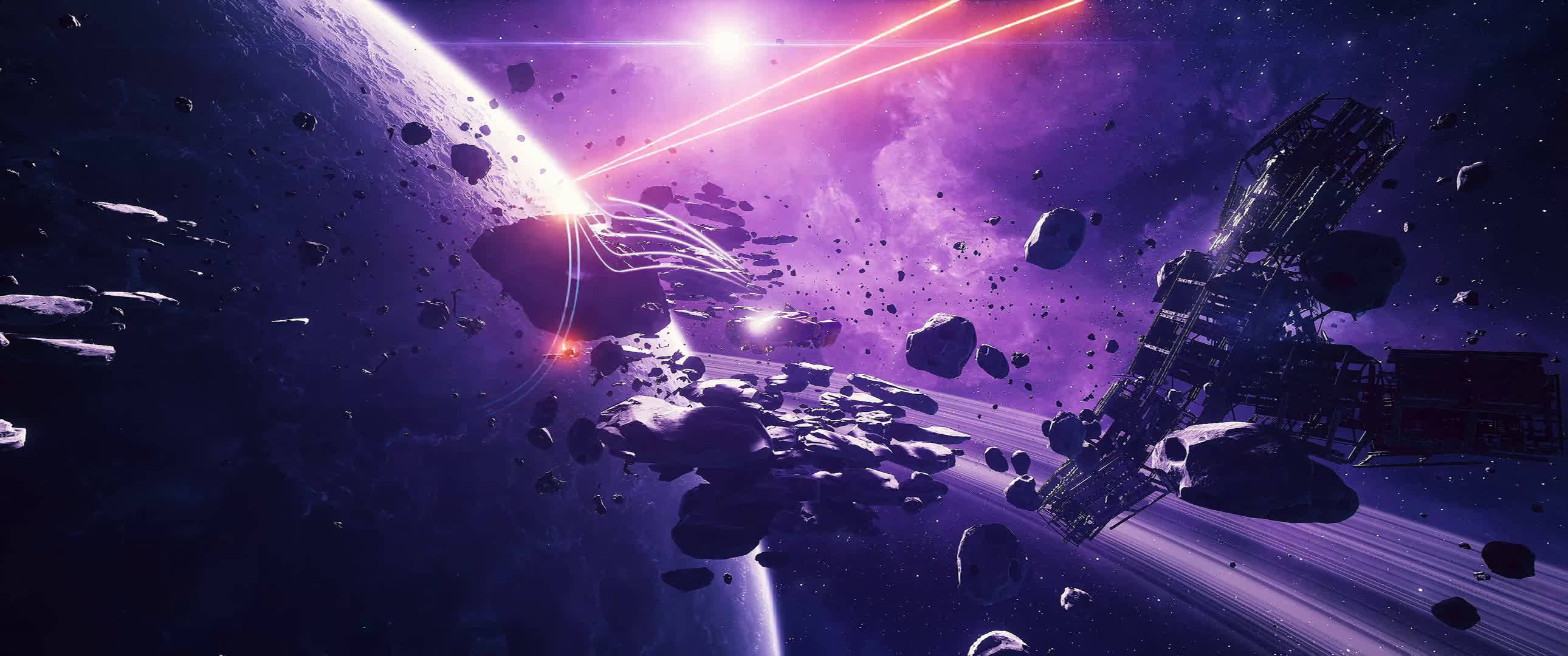 4K Bevægelige Himmellegemer i Rummet Wallpapers
