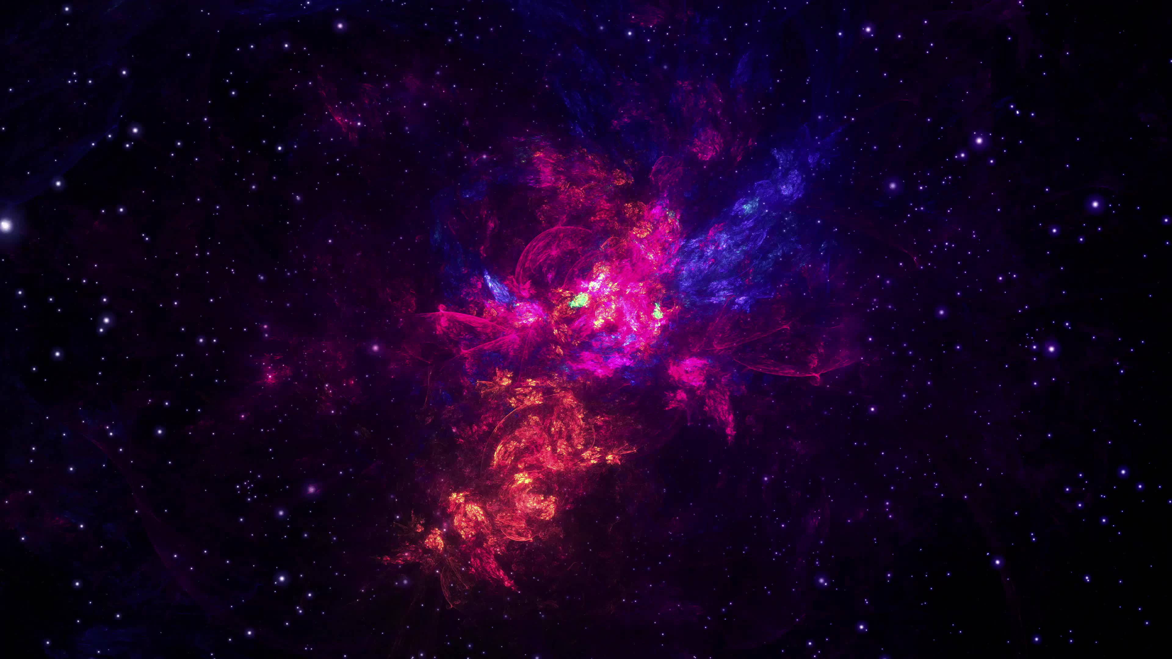 4K Bevægende Abstrakt Univers Skrivebord Wallpapers