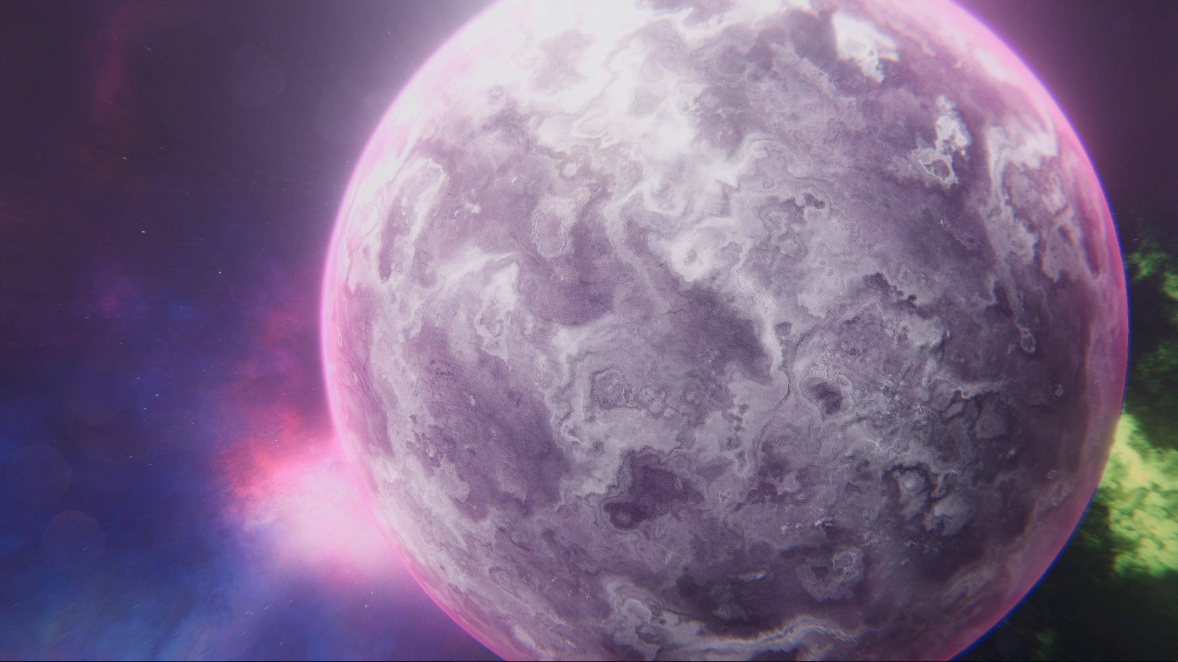 4K Bevægende Lilla Planet Wallpapers