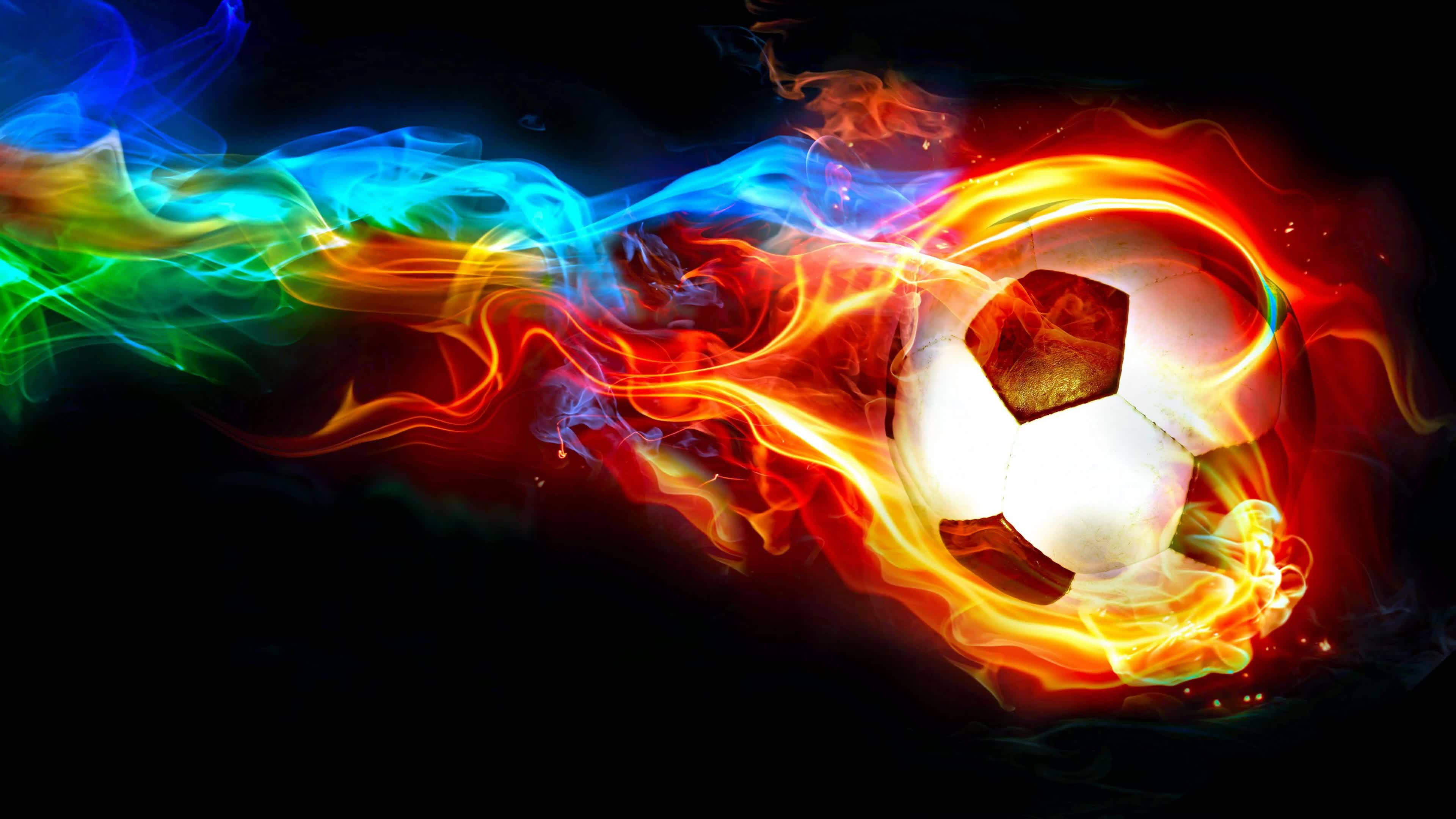 4K Fodbold i Bevægelse Wallpapers