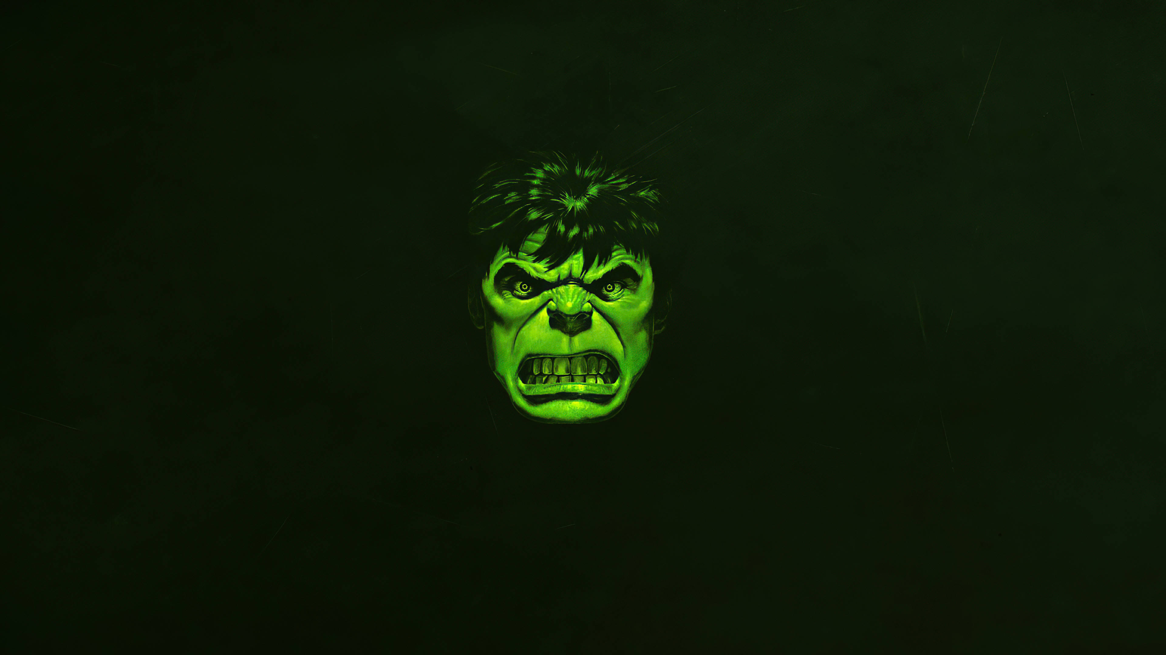 4K Hulk Grøn Minimal Wallpapers