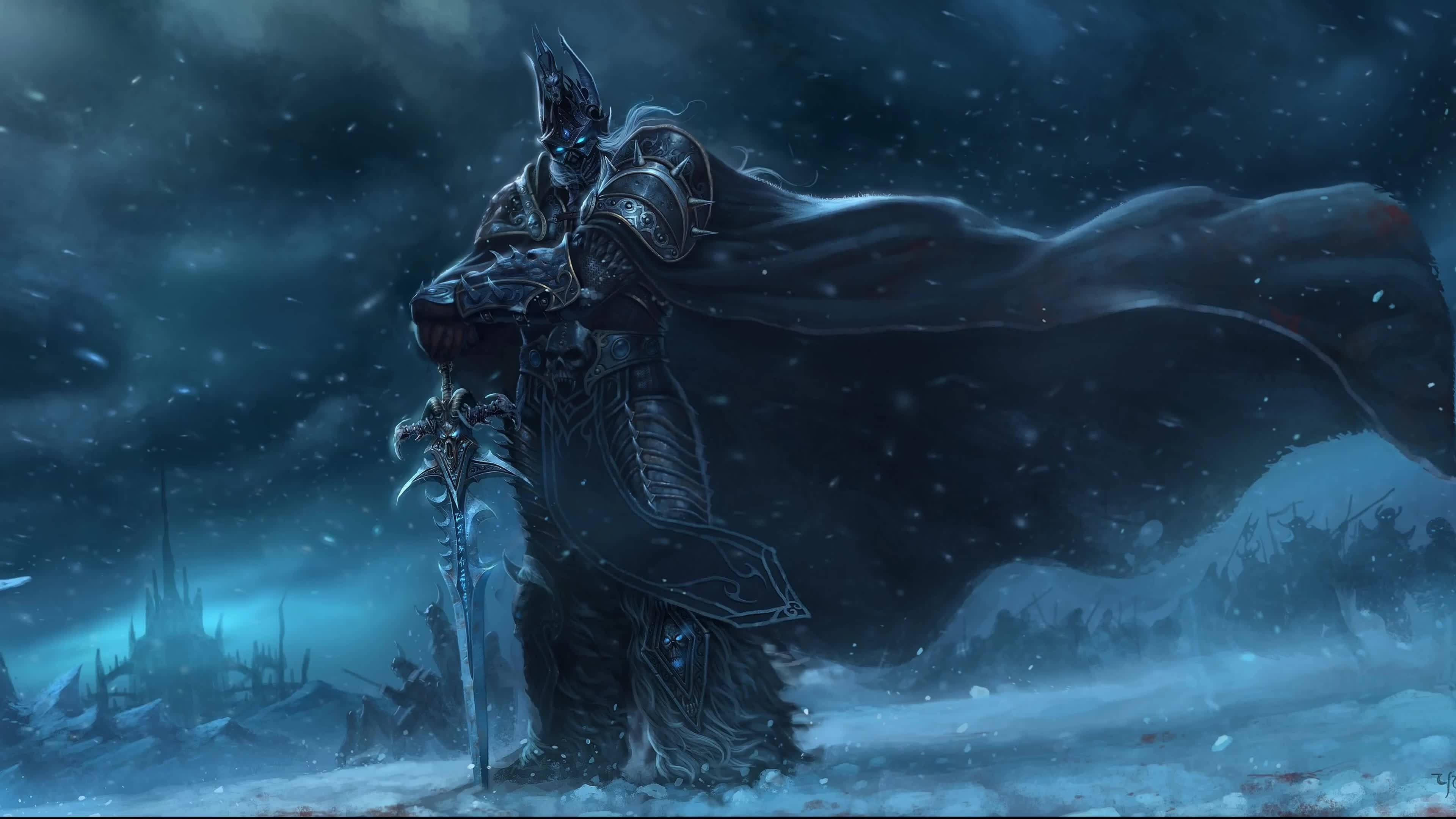 4K levende Arthas Menethil skrivebord Wallpapers
