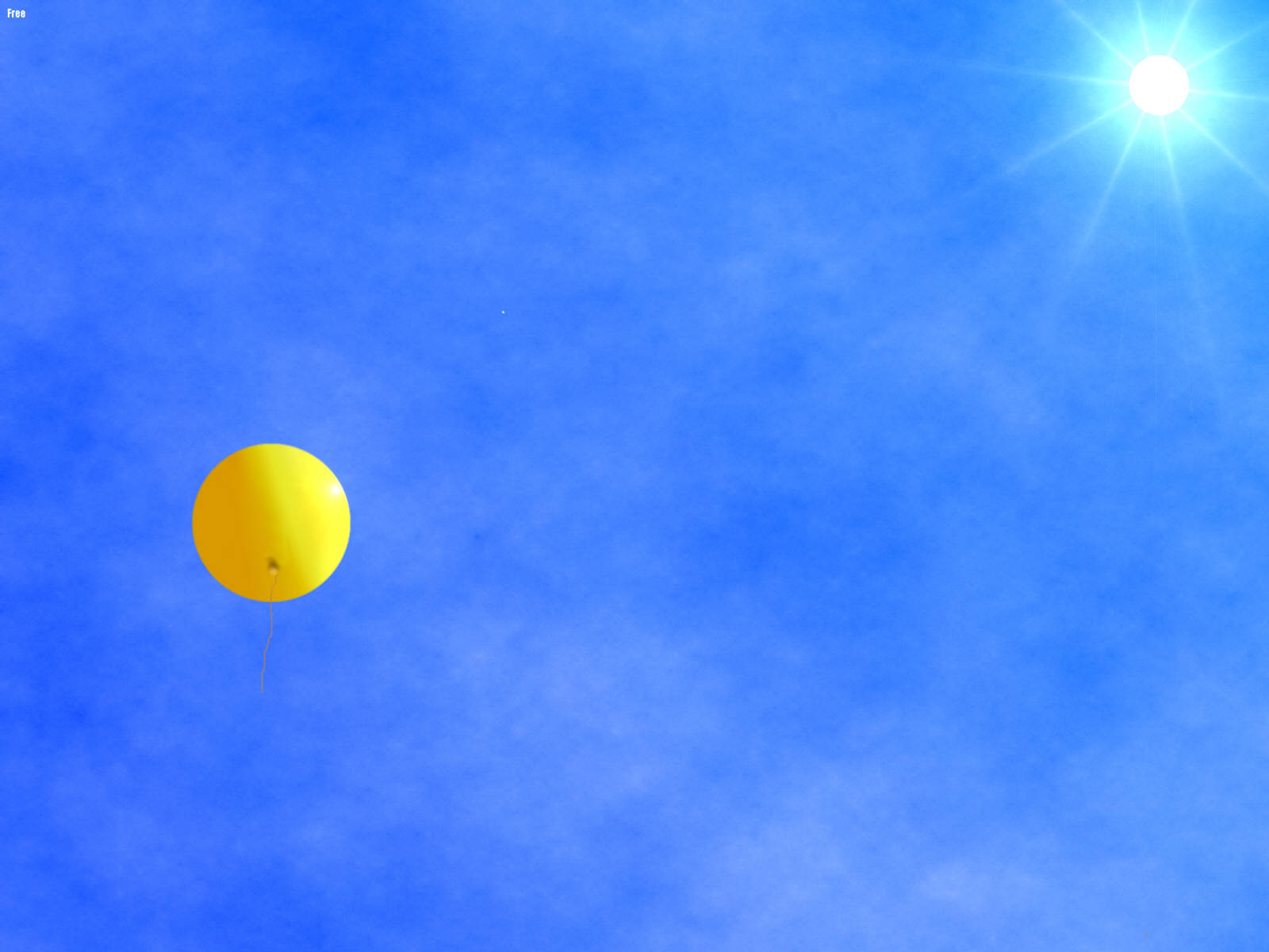 4K Natur Gul Ballon Wallpapers