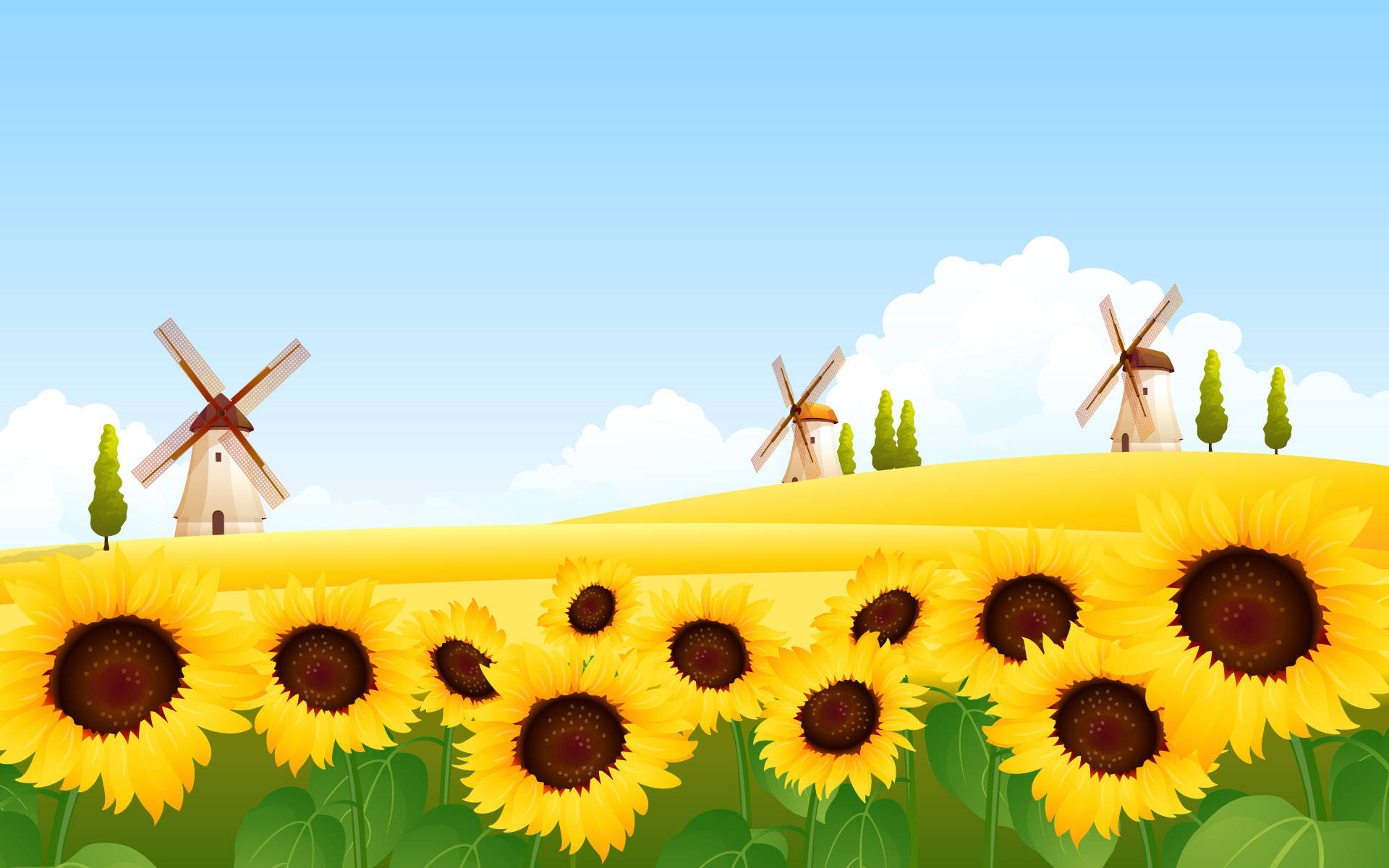 4K Natur Solsikker Wallpapers
