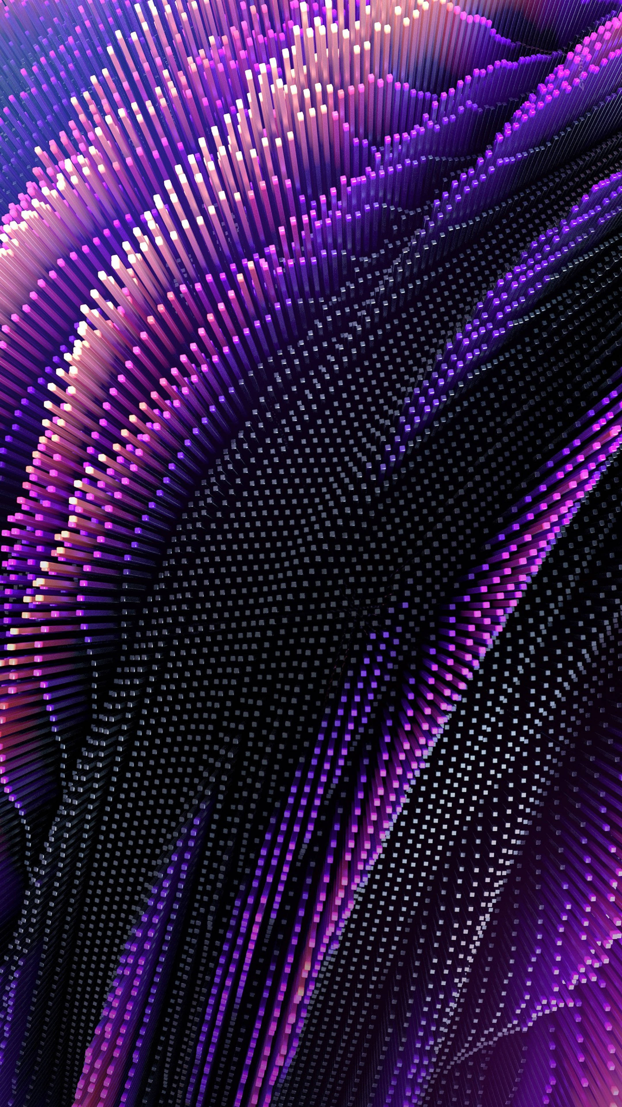 4K Neon iPhone Abstrakte Stænger Wallpapers