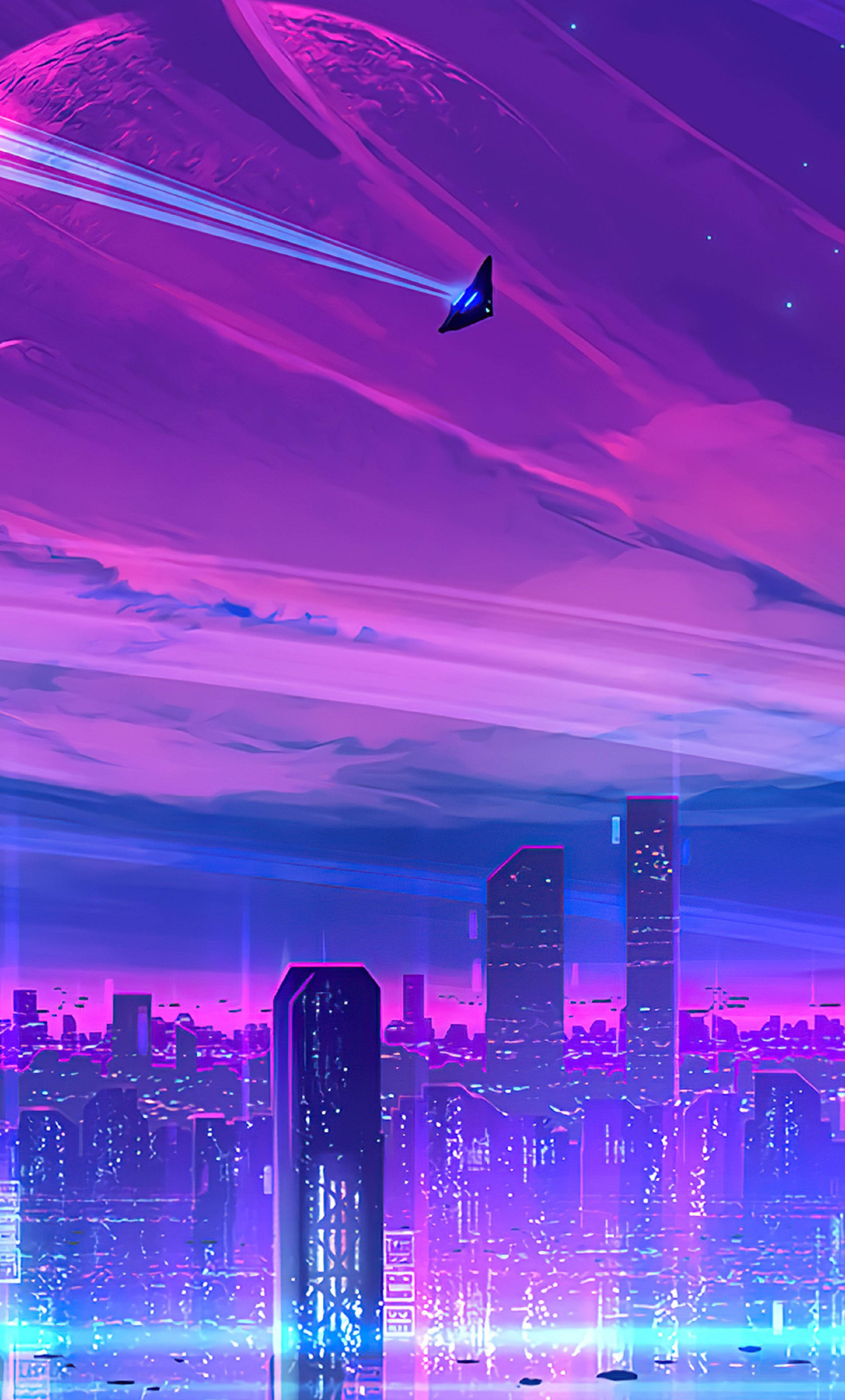 4K Neon iPhone Jet i Neonby Wallpapers