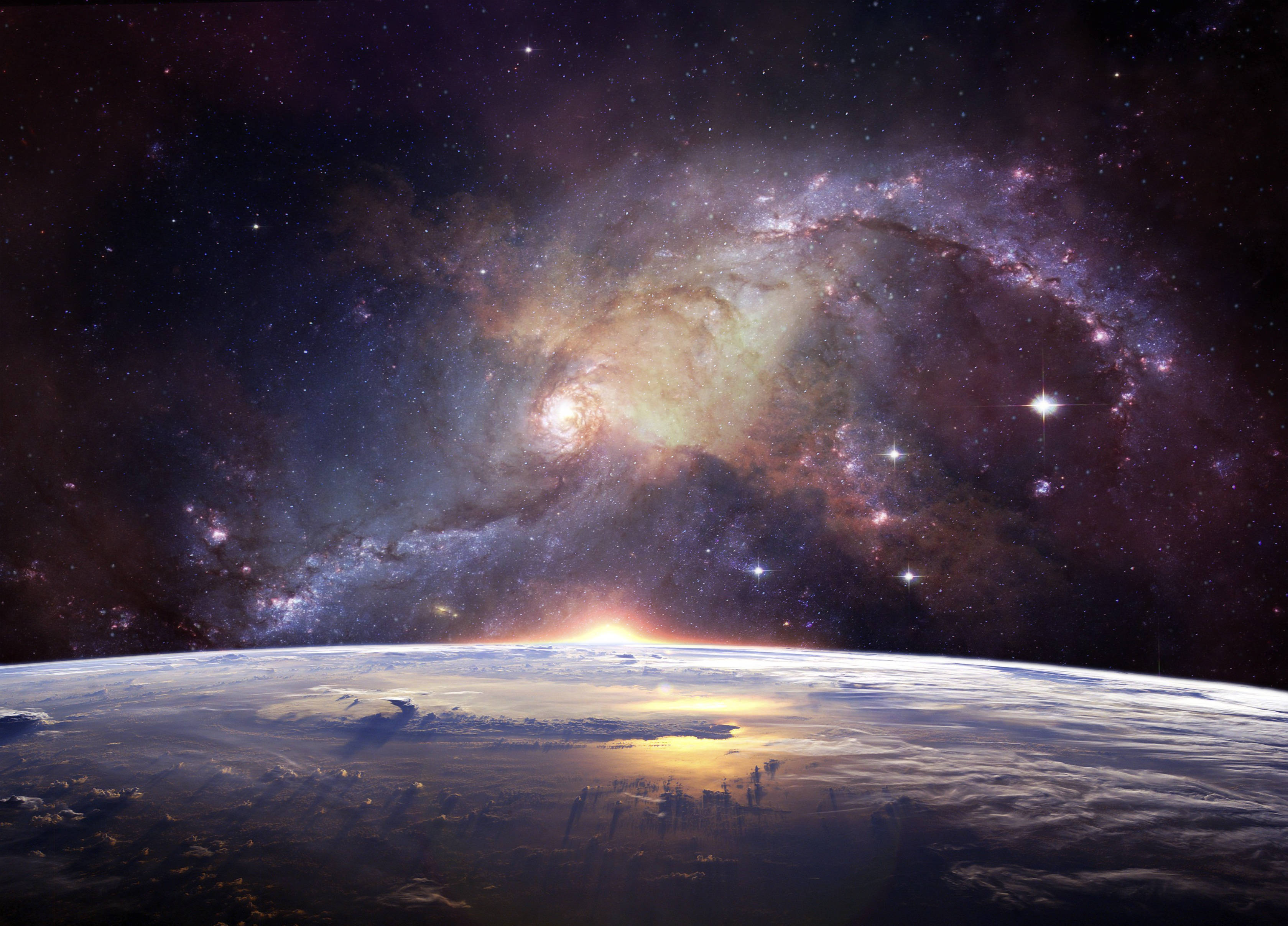 4K-rumgalakse og univers Wallpapers