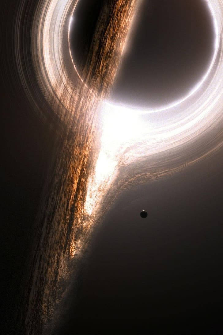 4K Sort Hul og Lille Planet Wallpapers
