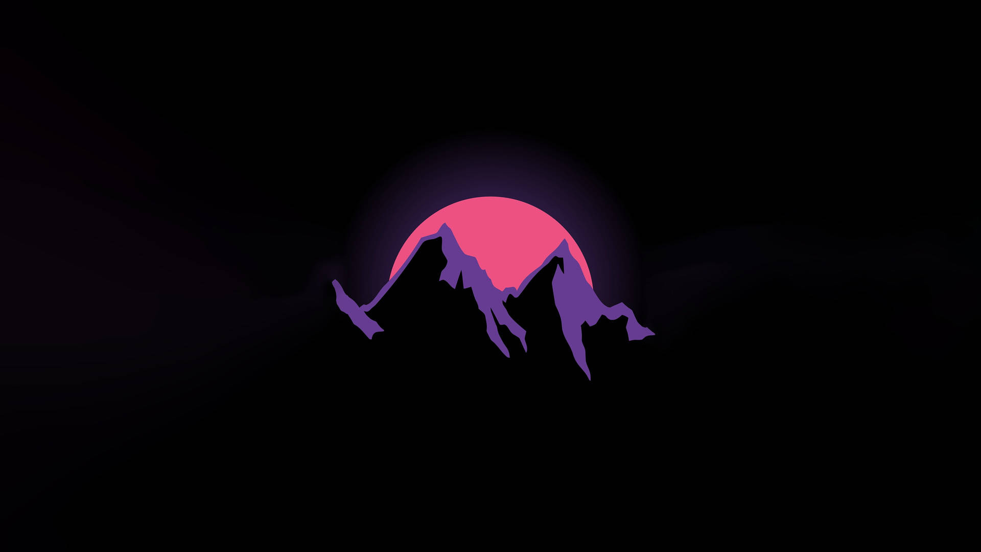 4K Ultra HD Mørk Bjergfremhævning — Lilla Wallpapers