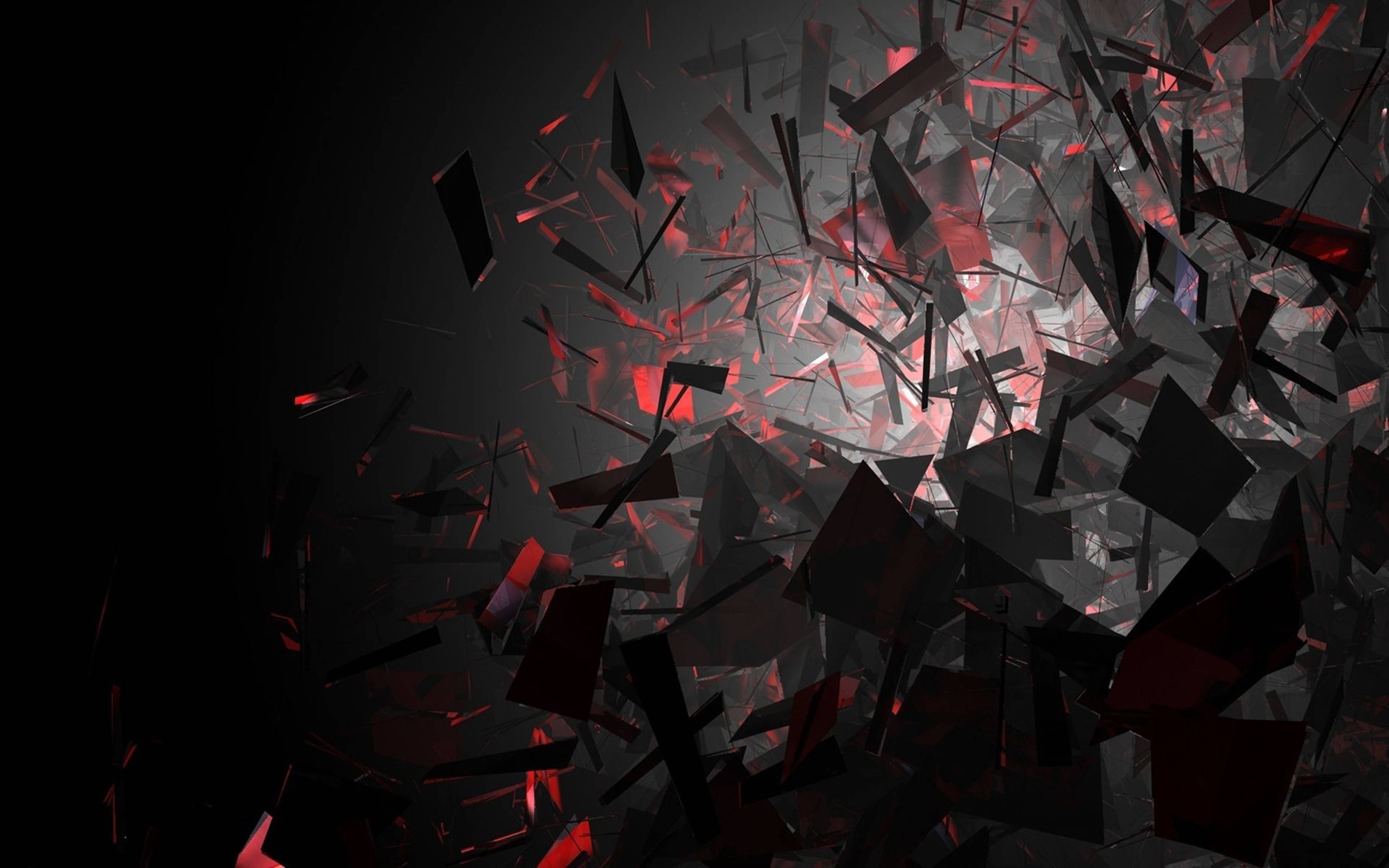 4K Ultra HD Sorte Skår Abstrakt Wallpapers