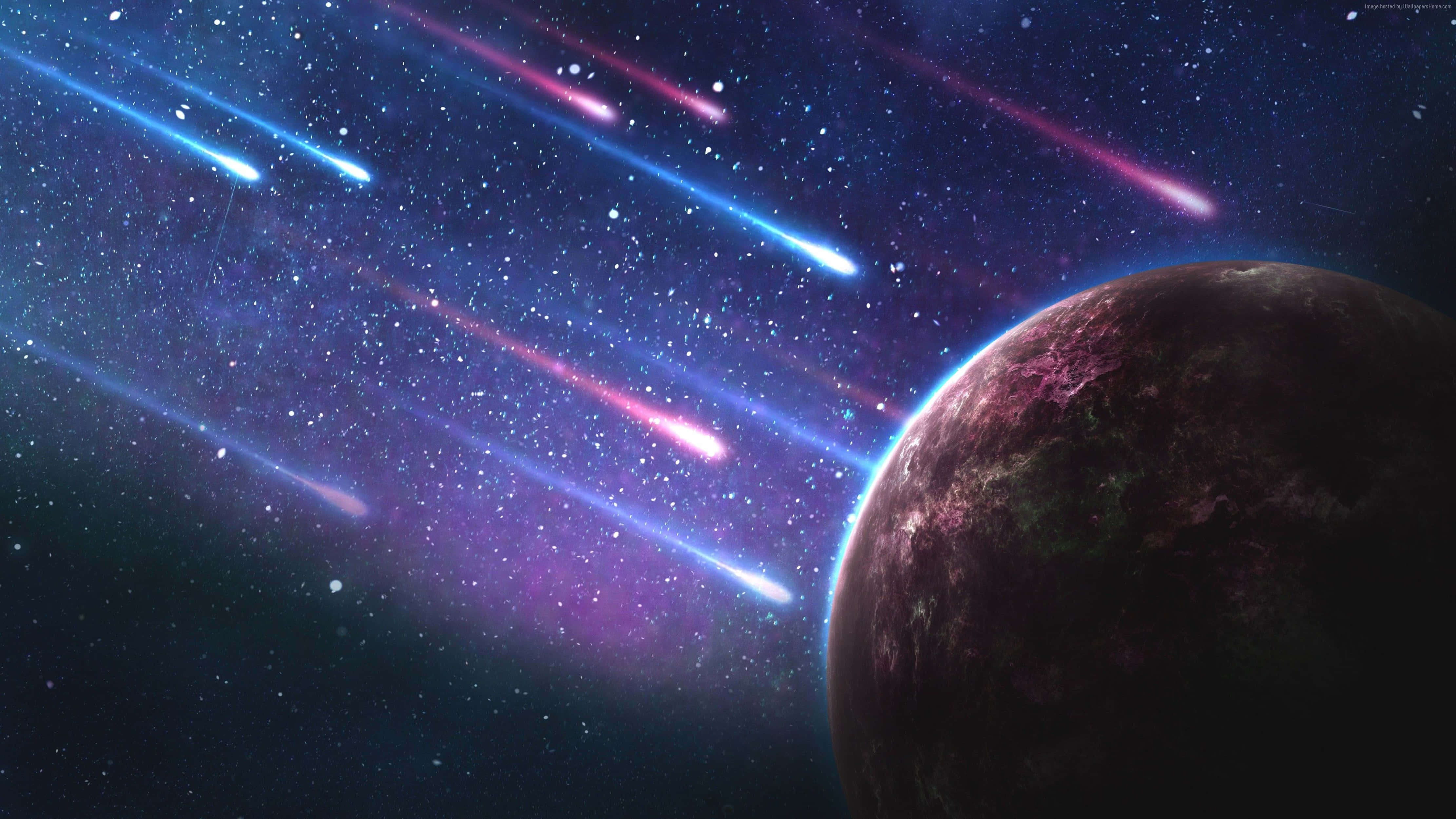 4K Univers Meteorit i Rummet Wallpapers