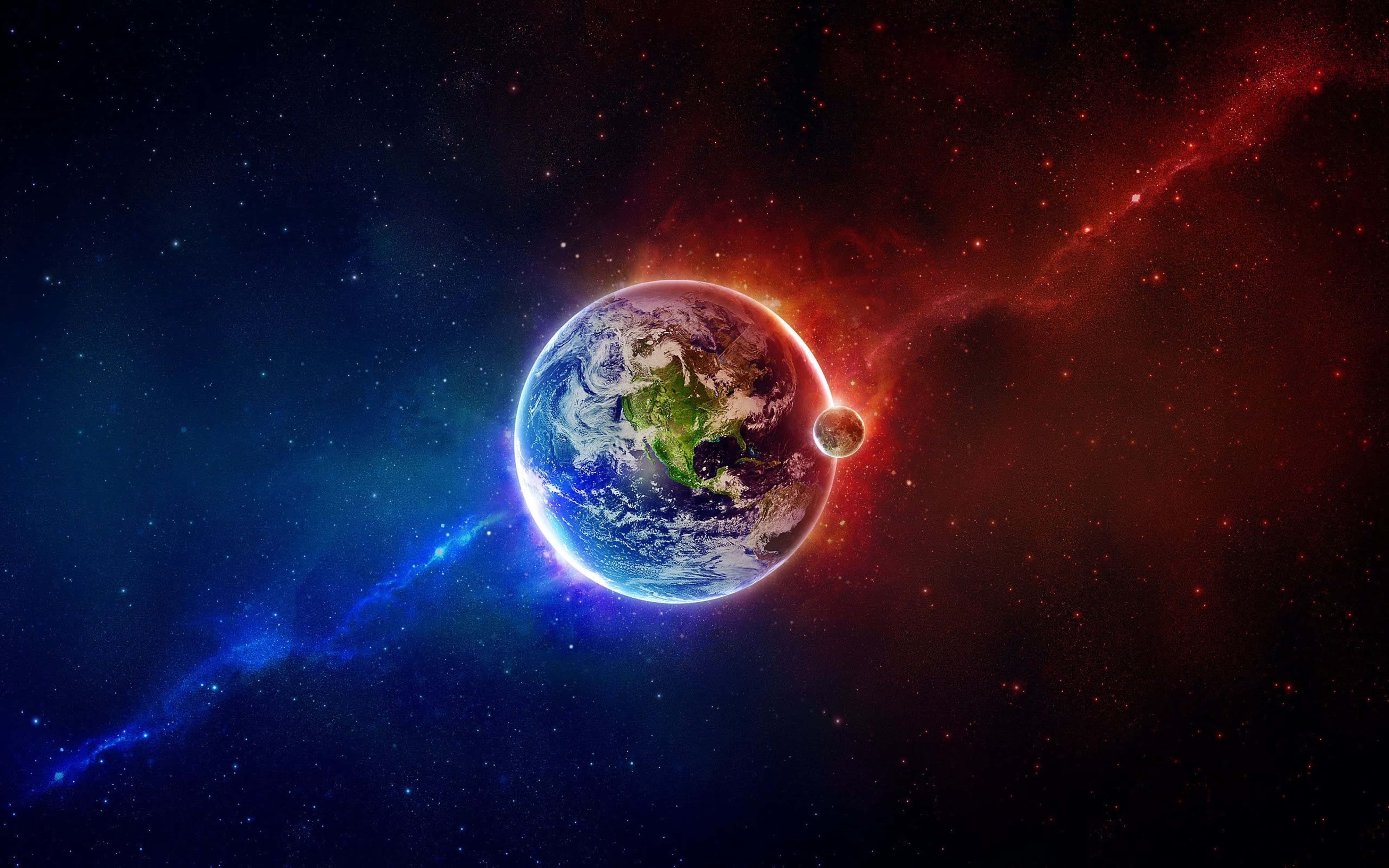 4K Universets Side Af Jorden Wallpapers