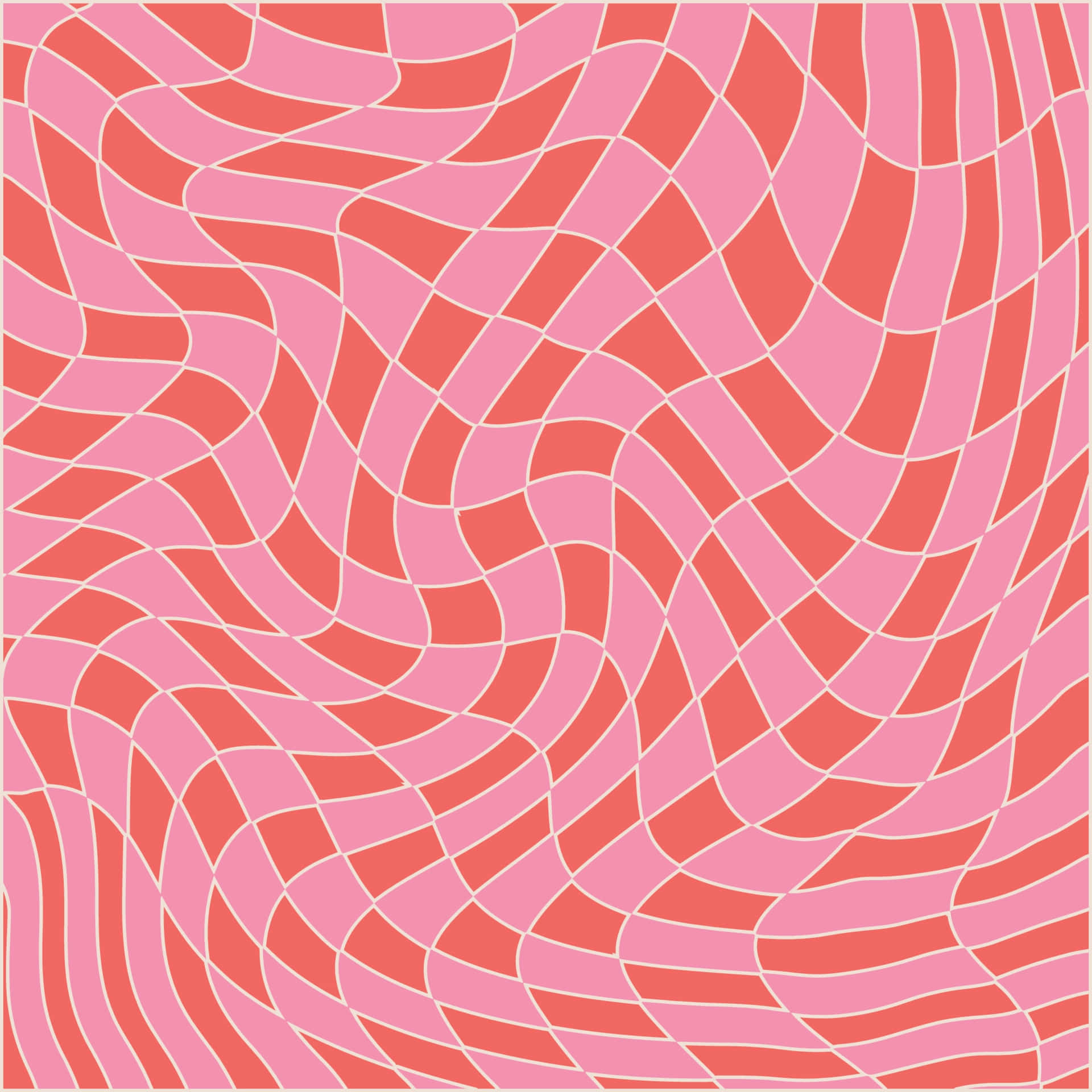 70'er groovy baggrund lyserød kurvet firkantet tekstur Wallpapers