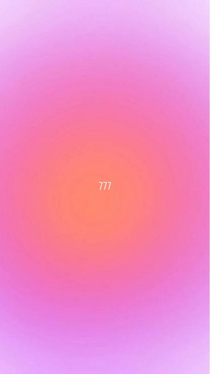 777 Pink og Orange Aura Æstetik Wallpapers