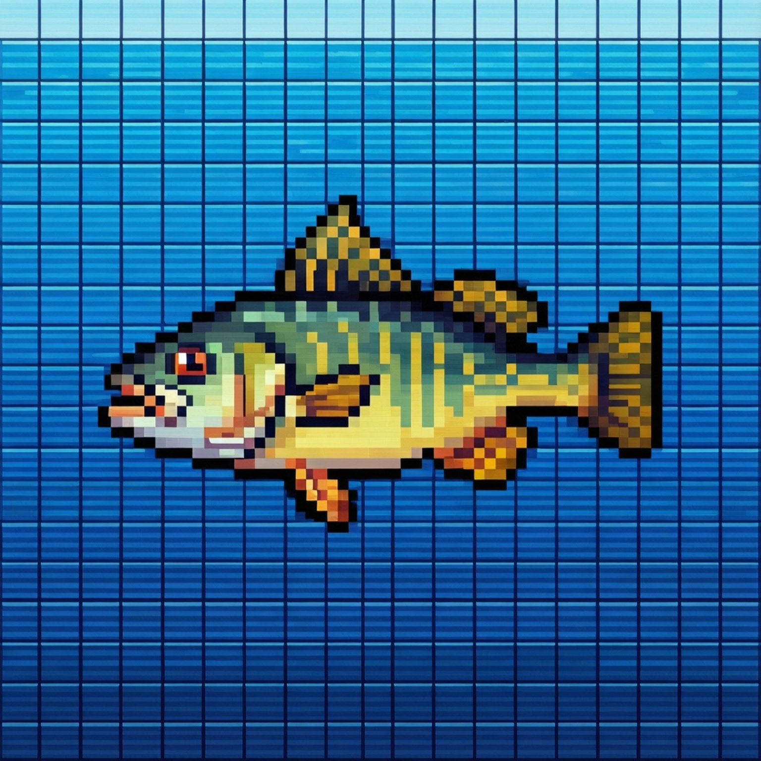 8-bit Bream Pixel Art Wallpapers