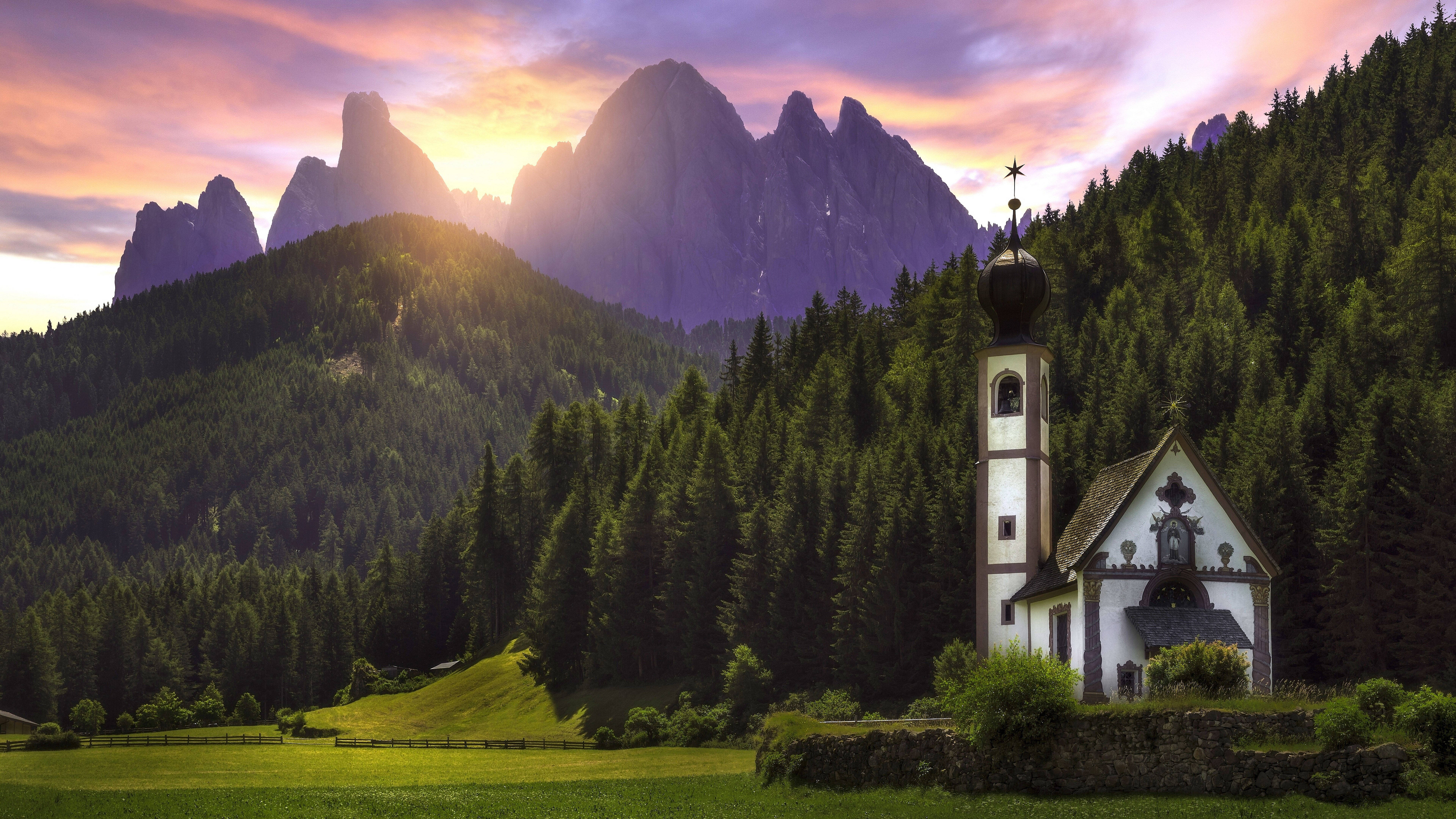 8K 7680x4320 Ultra HD Skrivebordsbaggrund Dolomitterne Wallpapers
