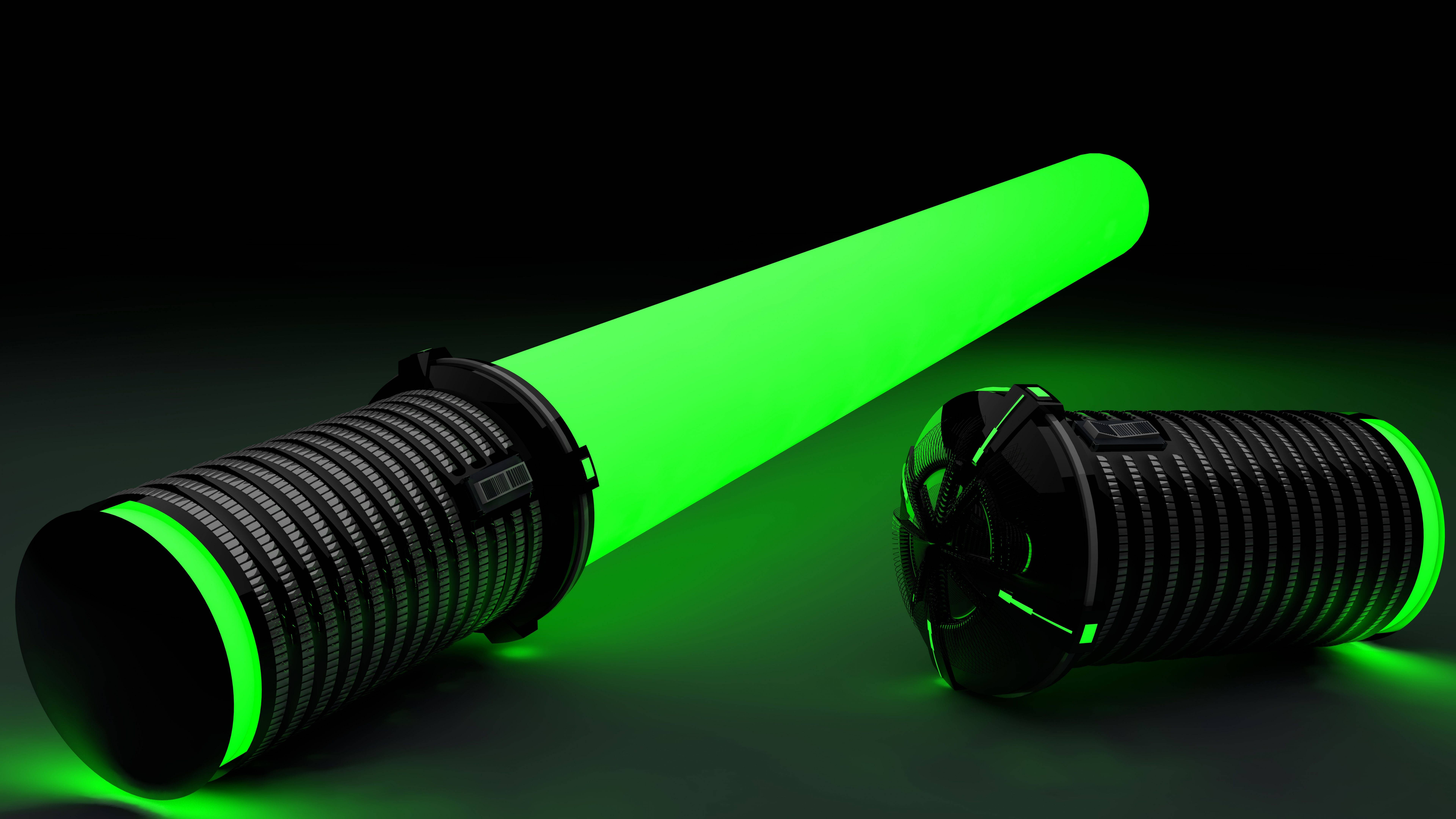 8K 7680x4320 Ultra HD Opløsning Desktop Lyssværd Wallpapers