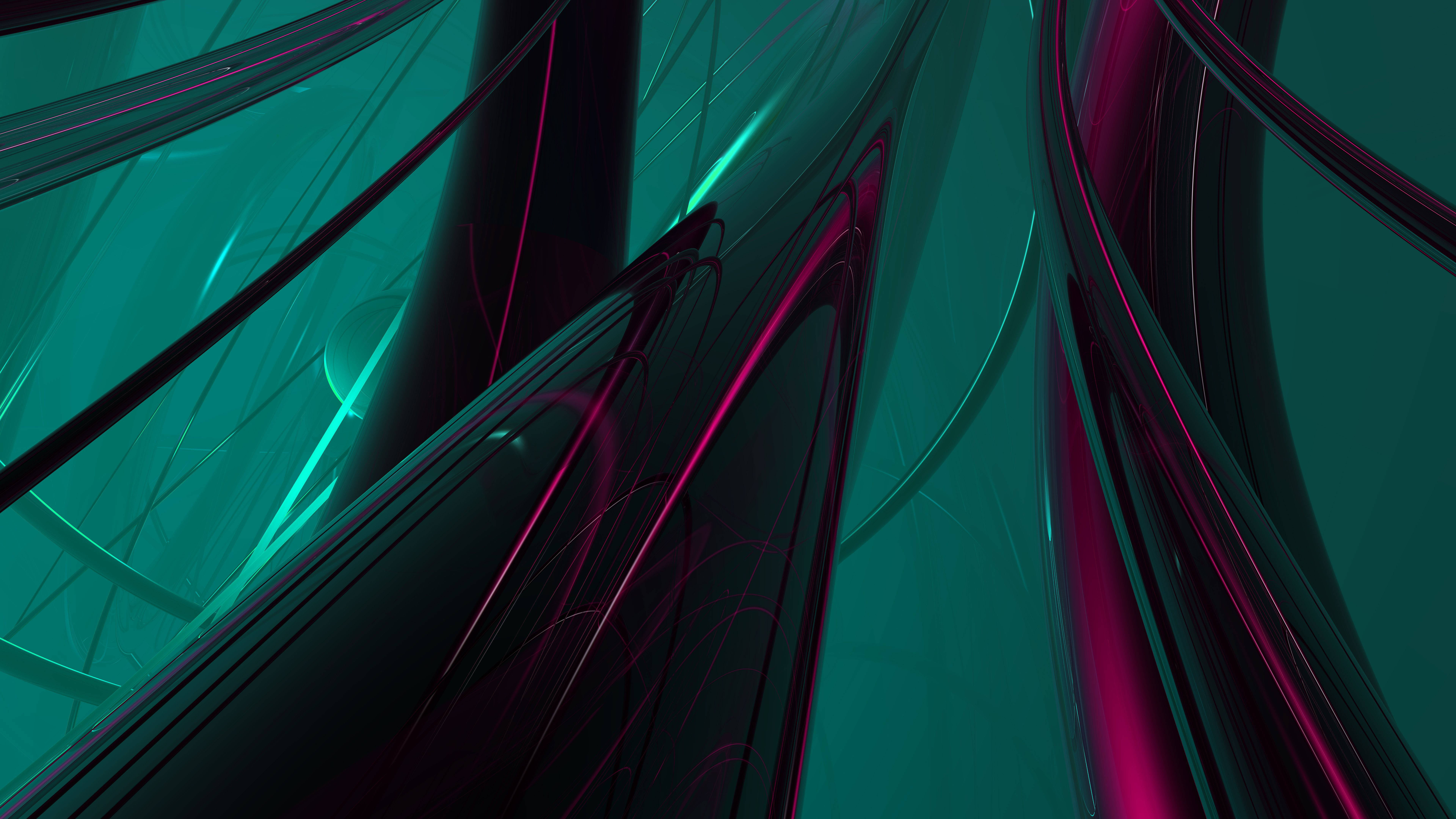 8K 7680x4320 Ultra HD Skrivebordsbaggrund med Rør Wallpapers