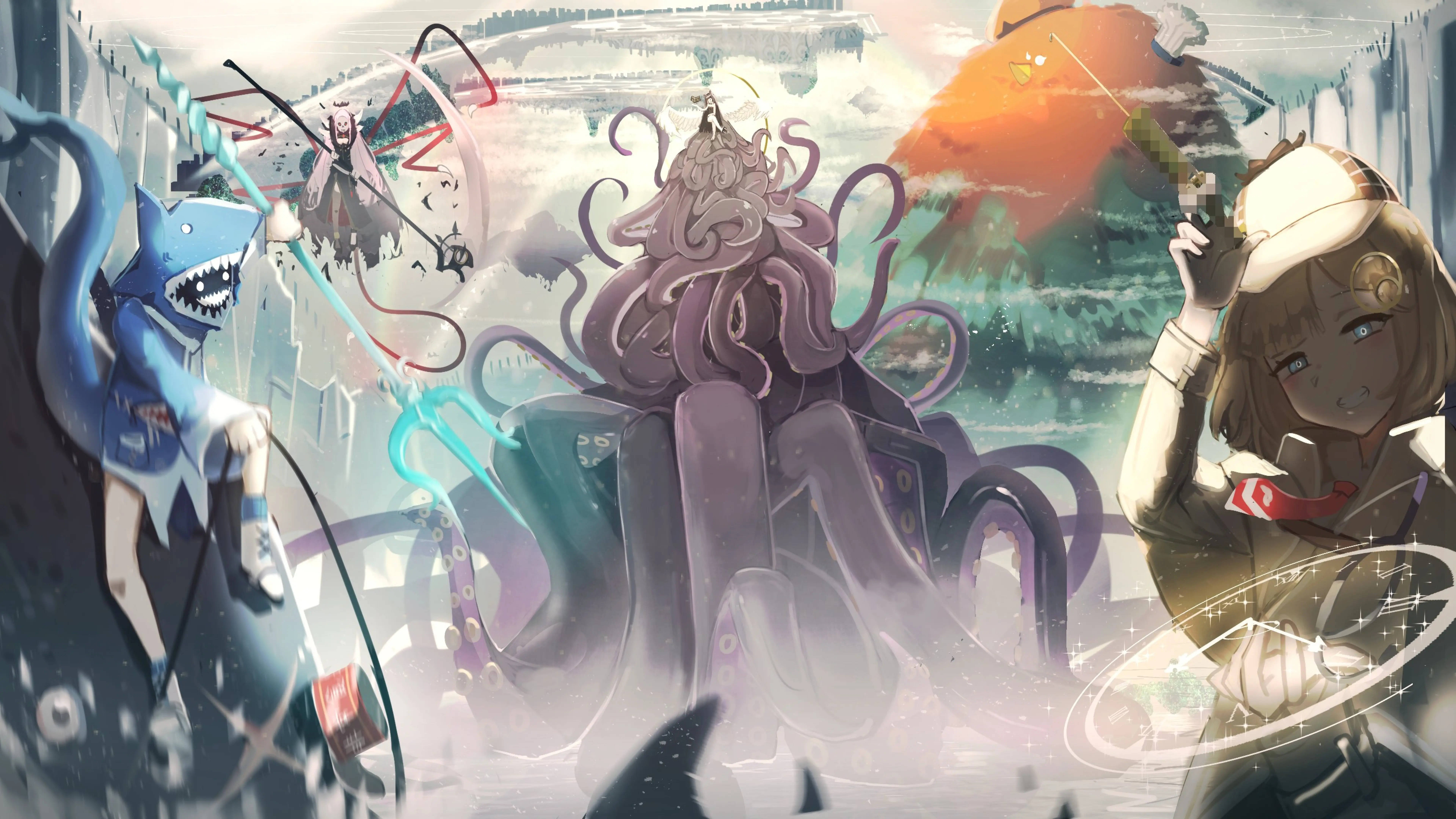 8K Anime HoloMyth Kunst Wallpapers