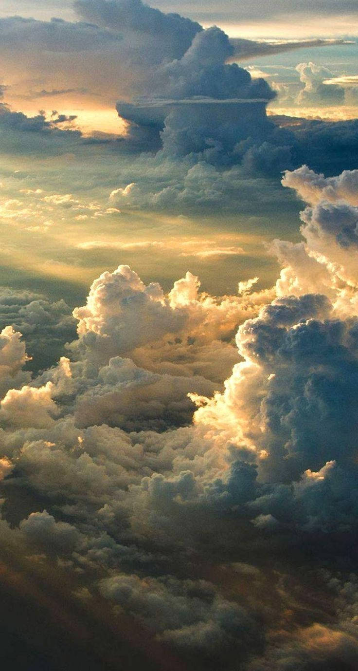 8K iPhone Skyet solnedgang Wallpapers
