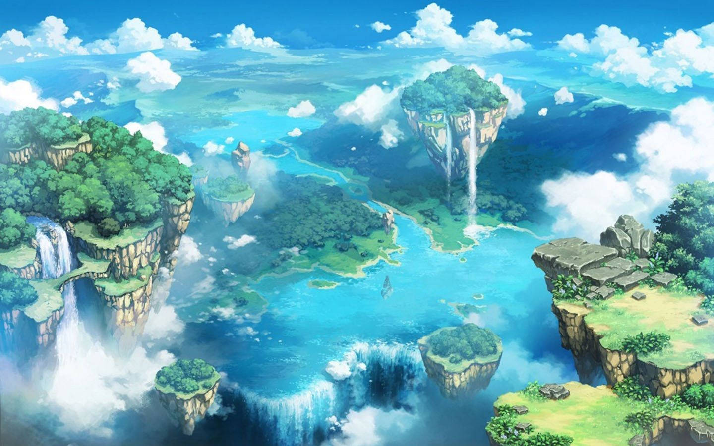 Abarat-arkipelagets æstetiske anime-landskab Wallpapers