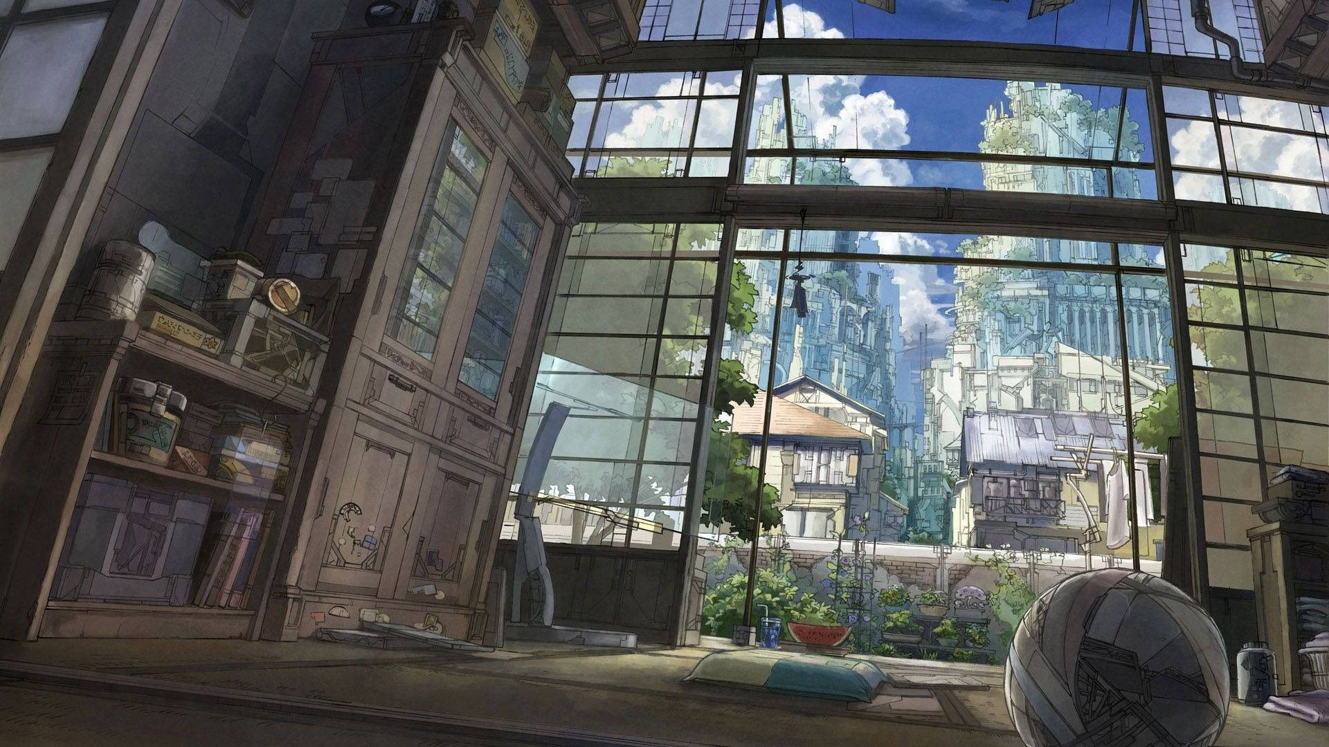 Åbent anime-værelse Wallpapers