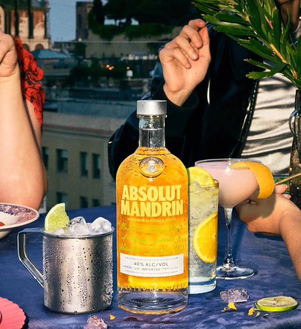 Absolut Mandarin Vodka med syrlig citroncocktail Wallpapers