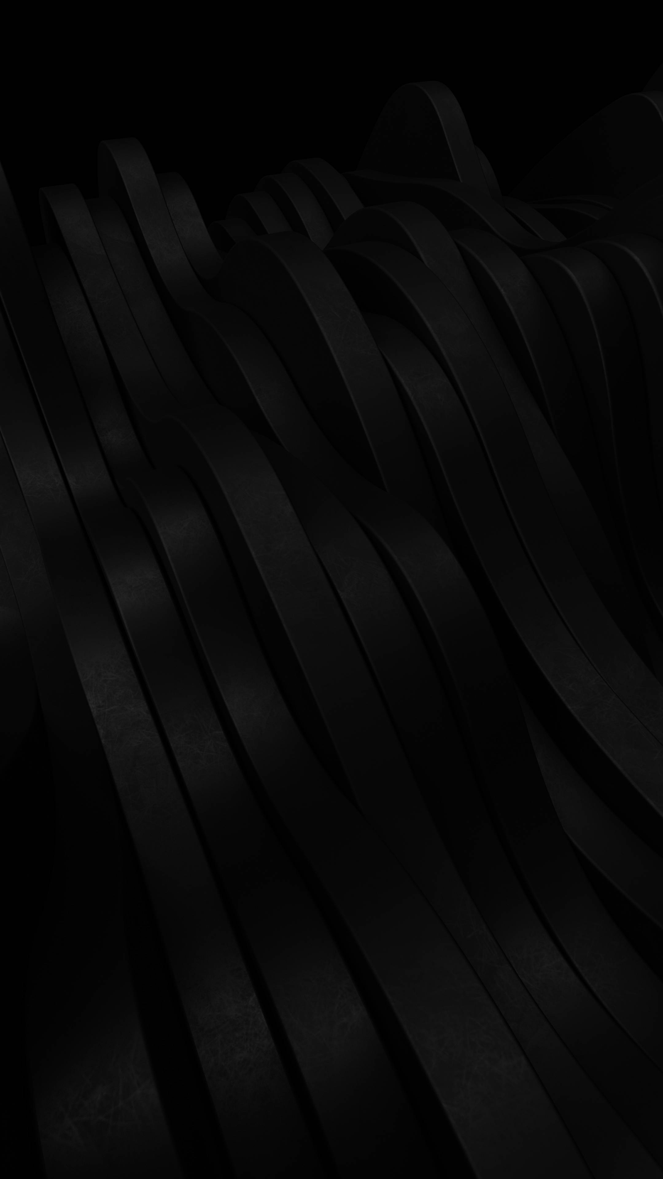 Abstrakt 3D minimalistisk sort telefon Wallpapers