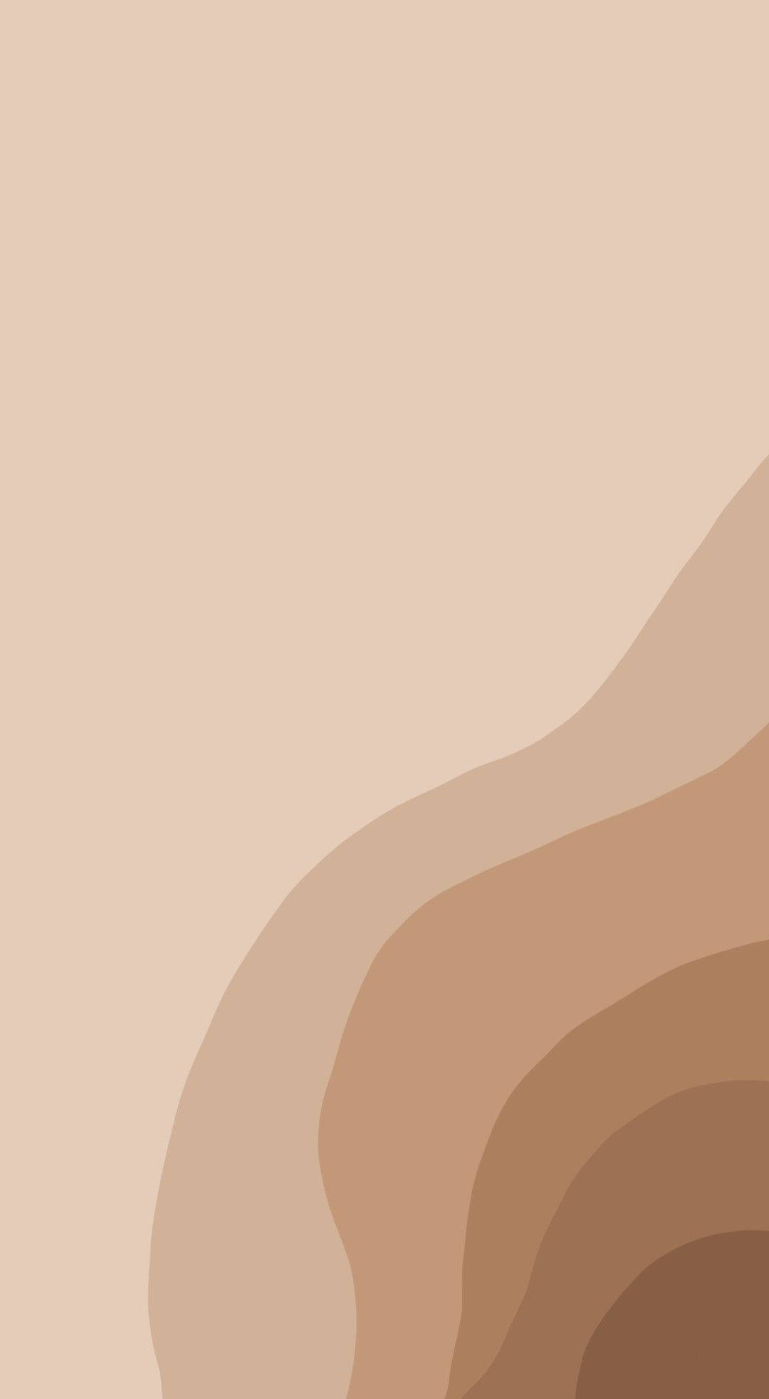 Abstrakt beige brun æstetisk maleri Wallpapers