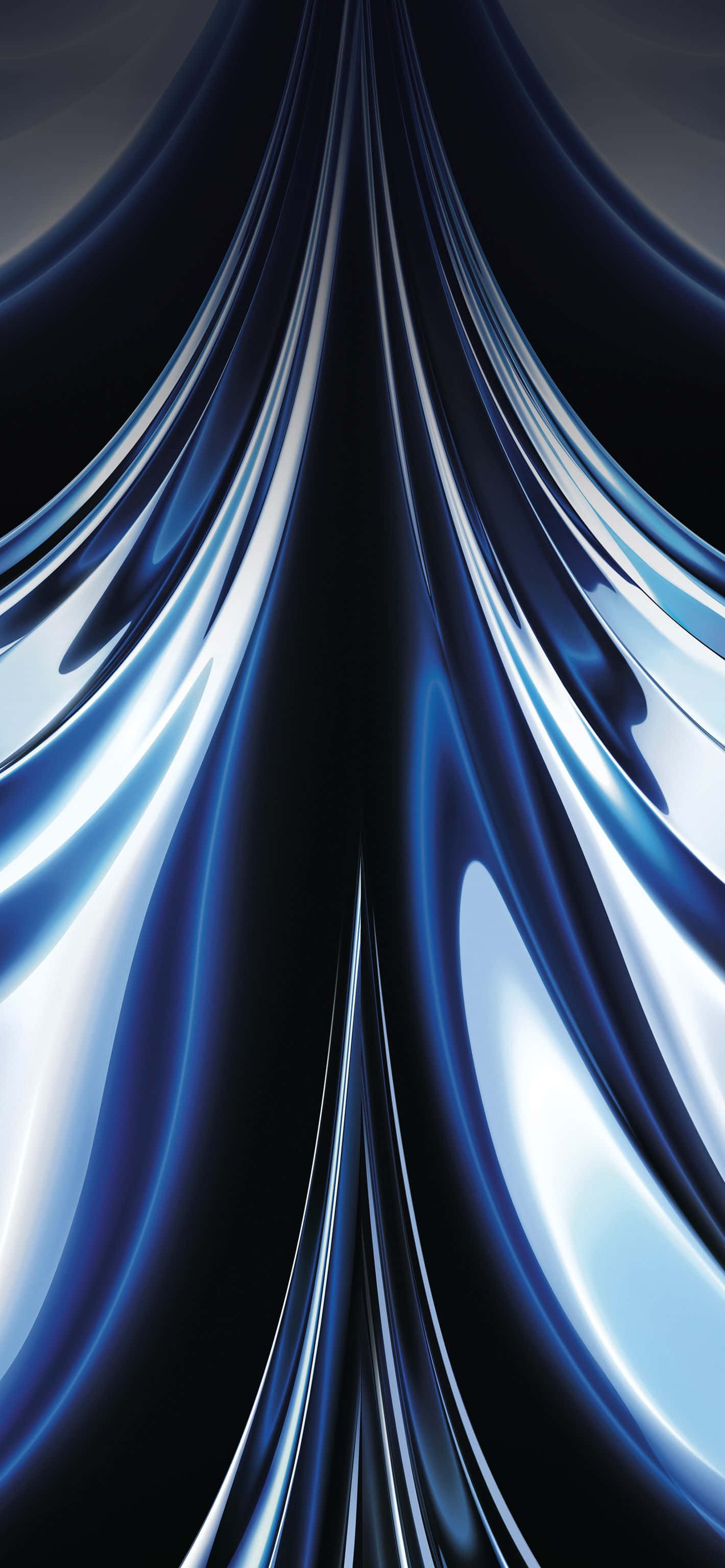 Abstrakt blåt silke-flow tapet Wallpapers